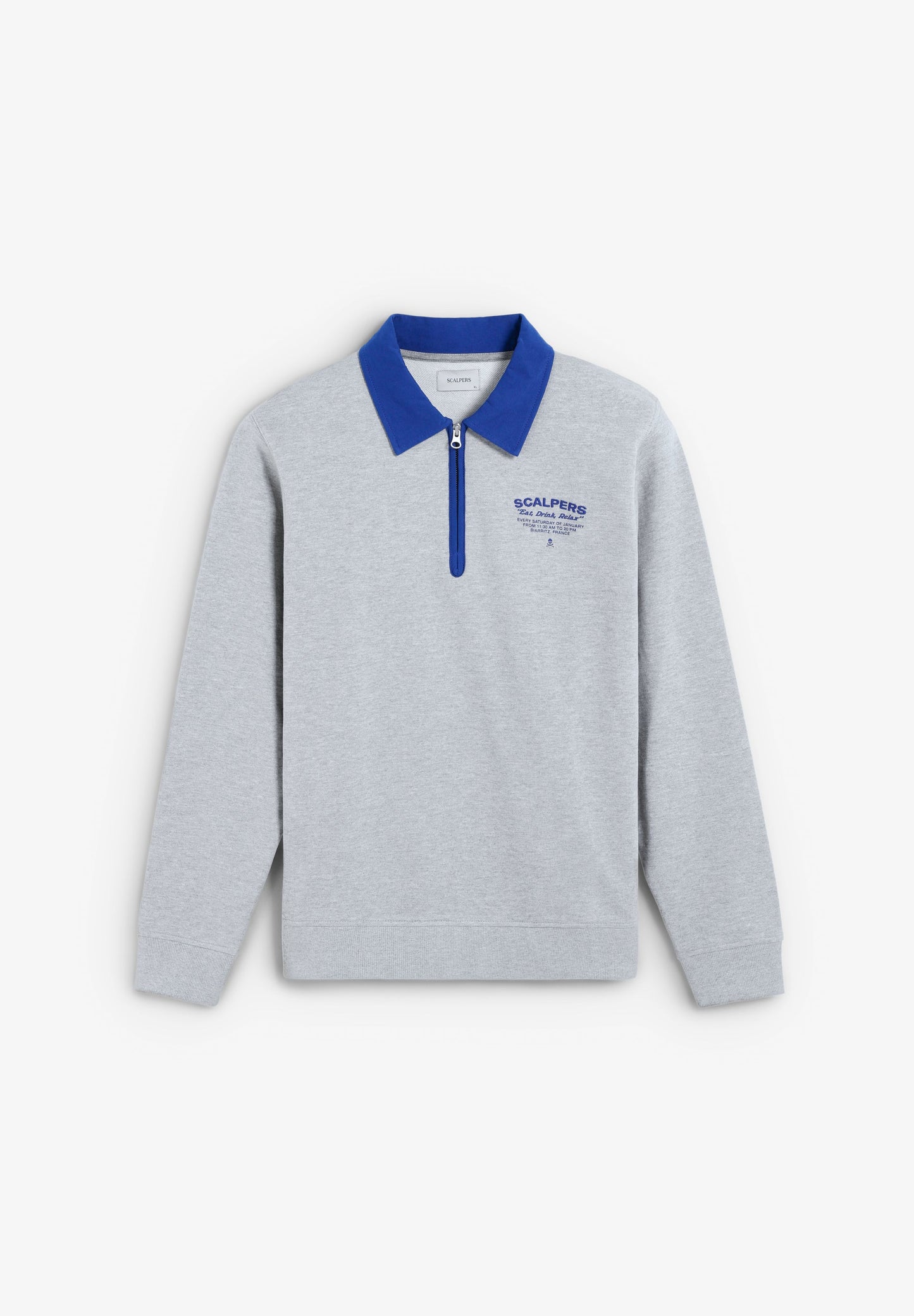 EMBROIDERED SWEATSHIRT WITH ZIP