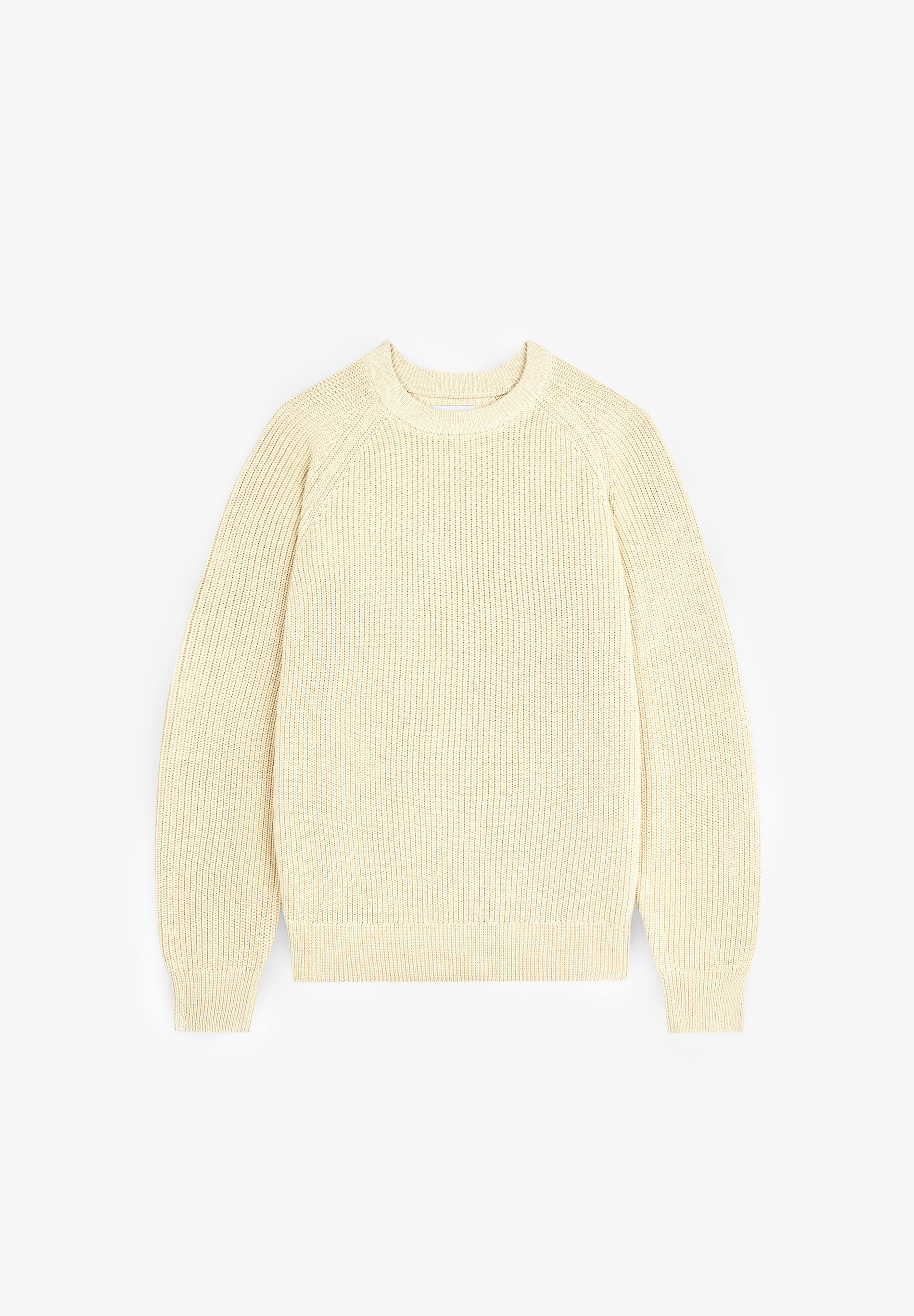 100% COTTON RIBBED SWEATER