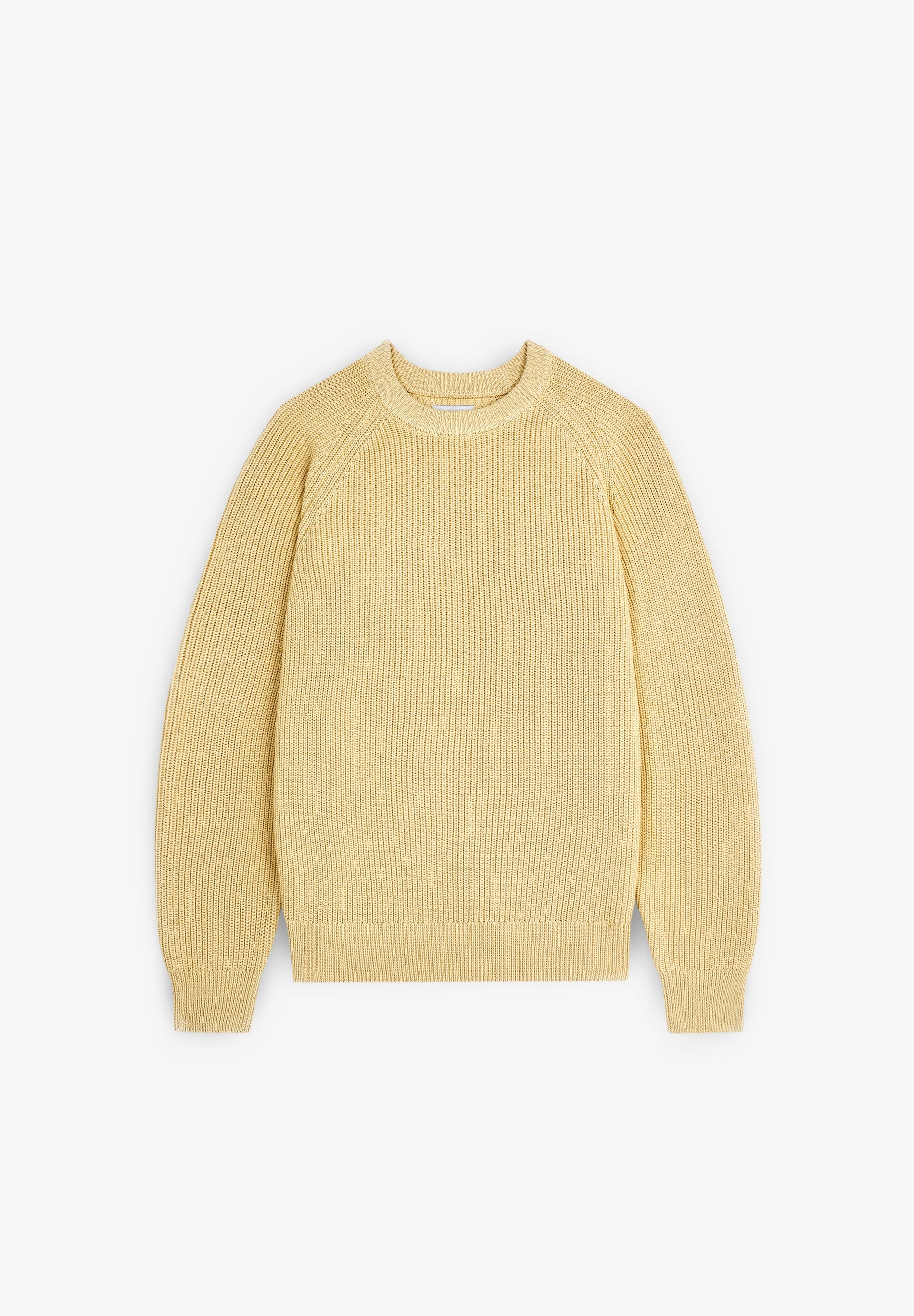100% COTTON RIBBED SWEATER