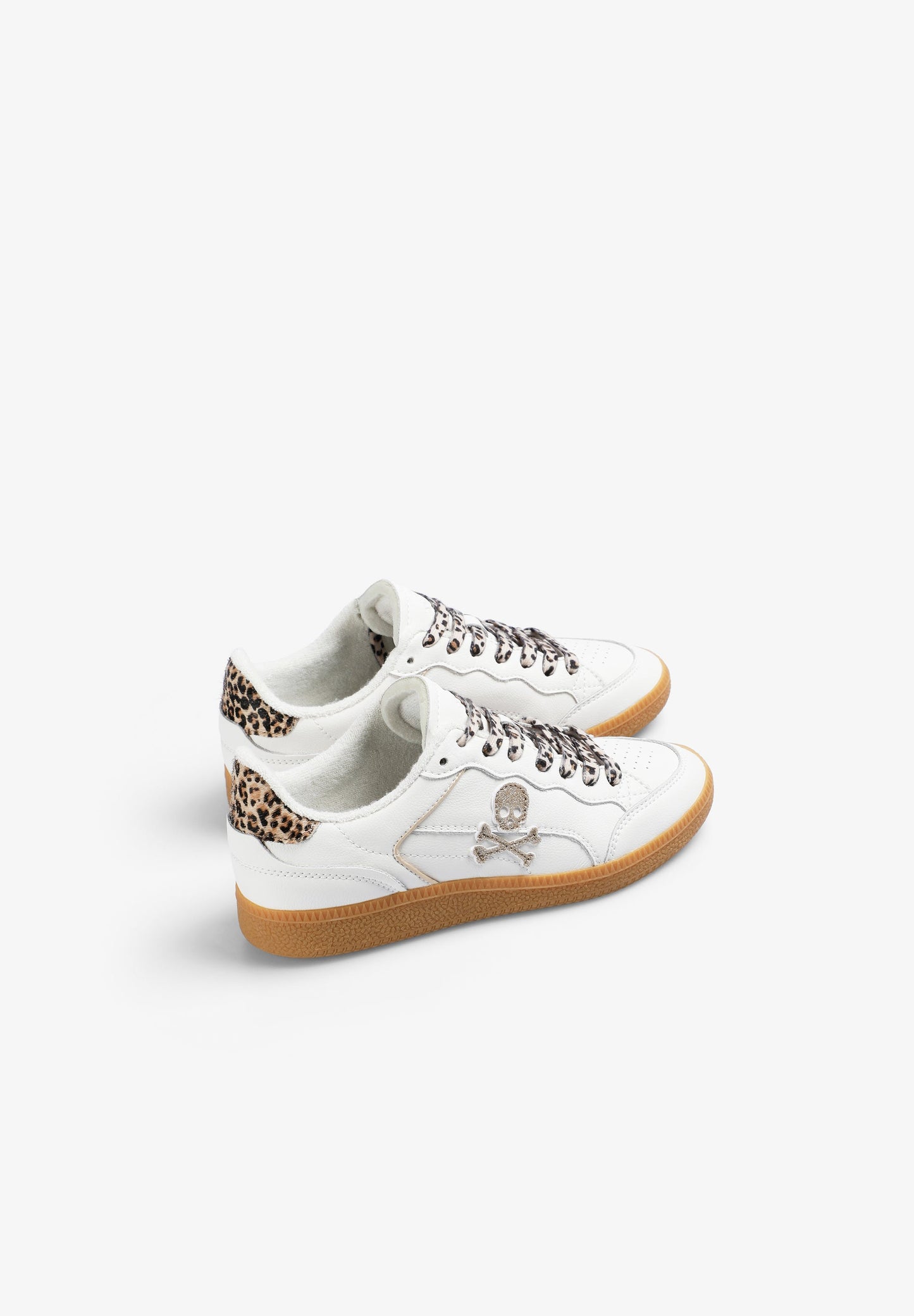 ANIMAL PRINT SNEAKERS WITH CONTRAST SOLES