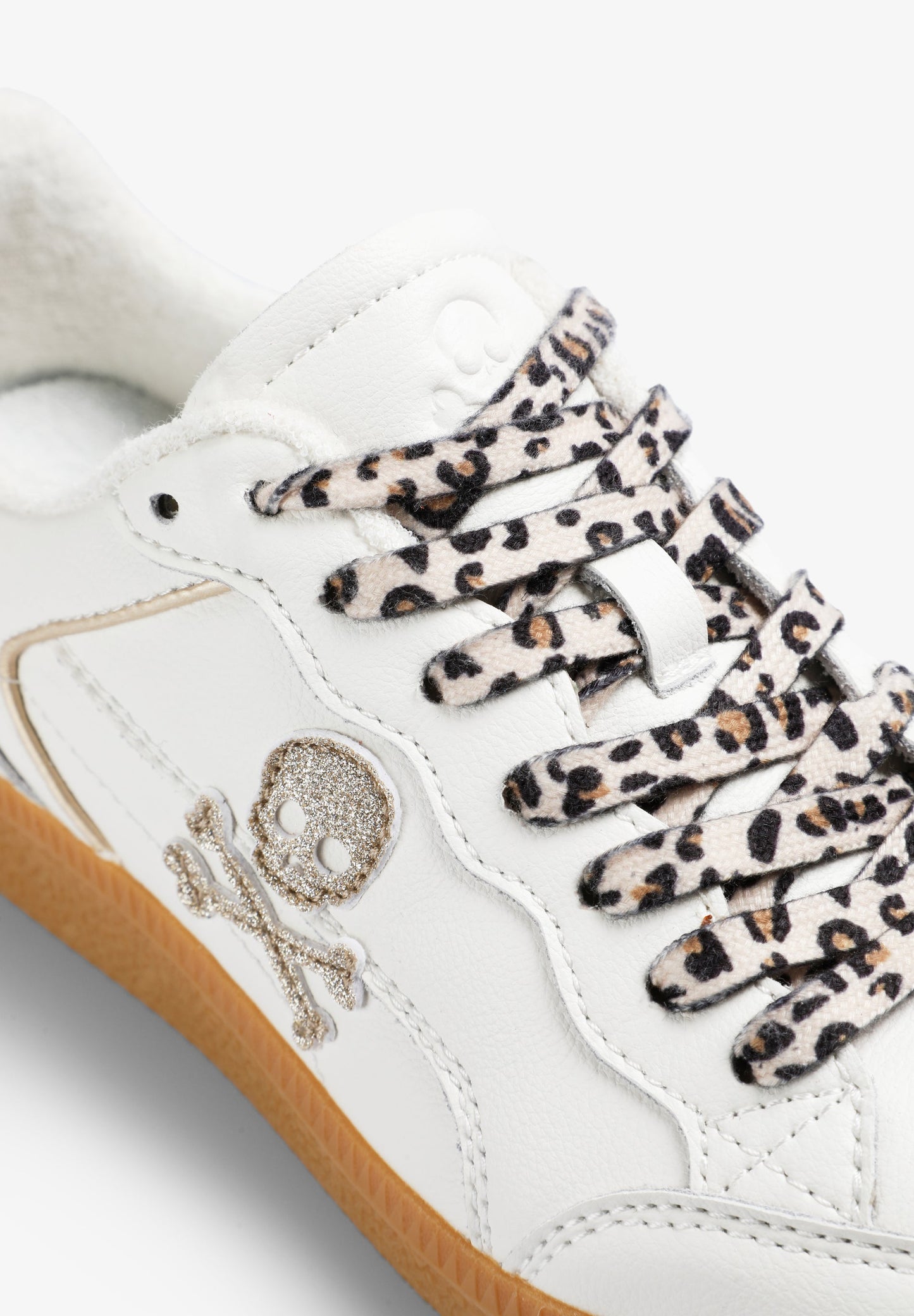 ANIMAL PRINT SNEAKERS WITH CONTRAST SOLES