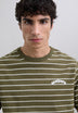 SCSTRIPESEMB TEE