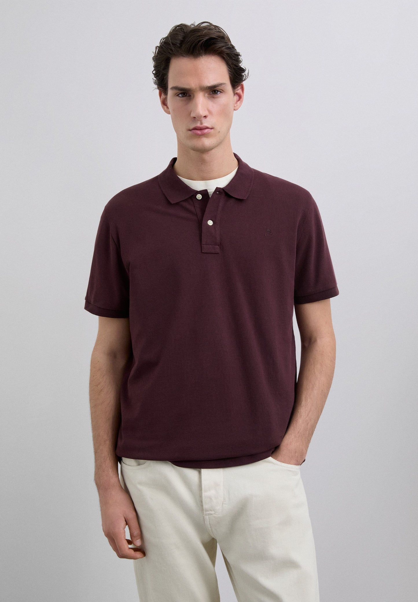 BASIC POLO SHIRT WITH SKULL