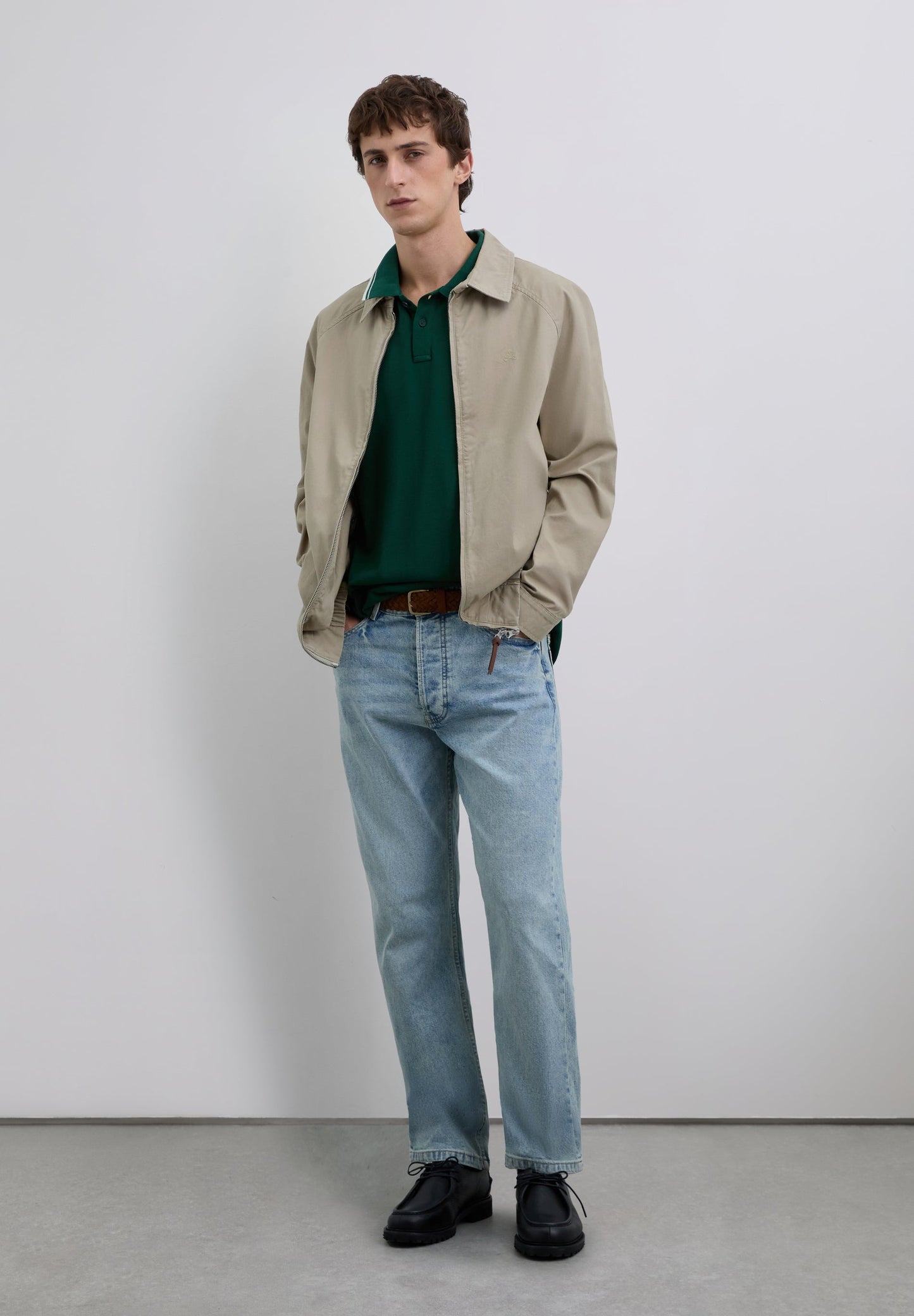 CONTRAST SKULL POLO SHIRT