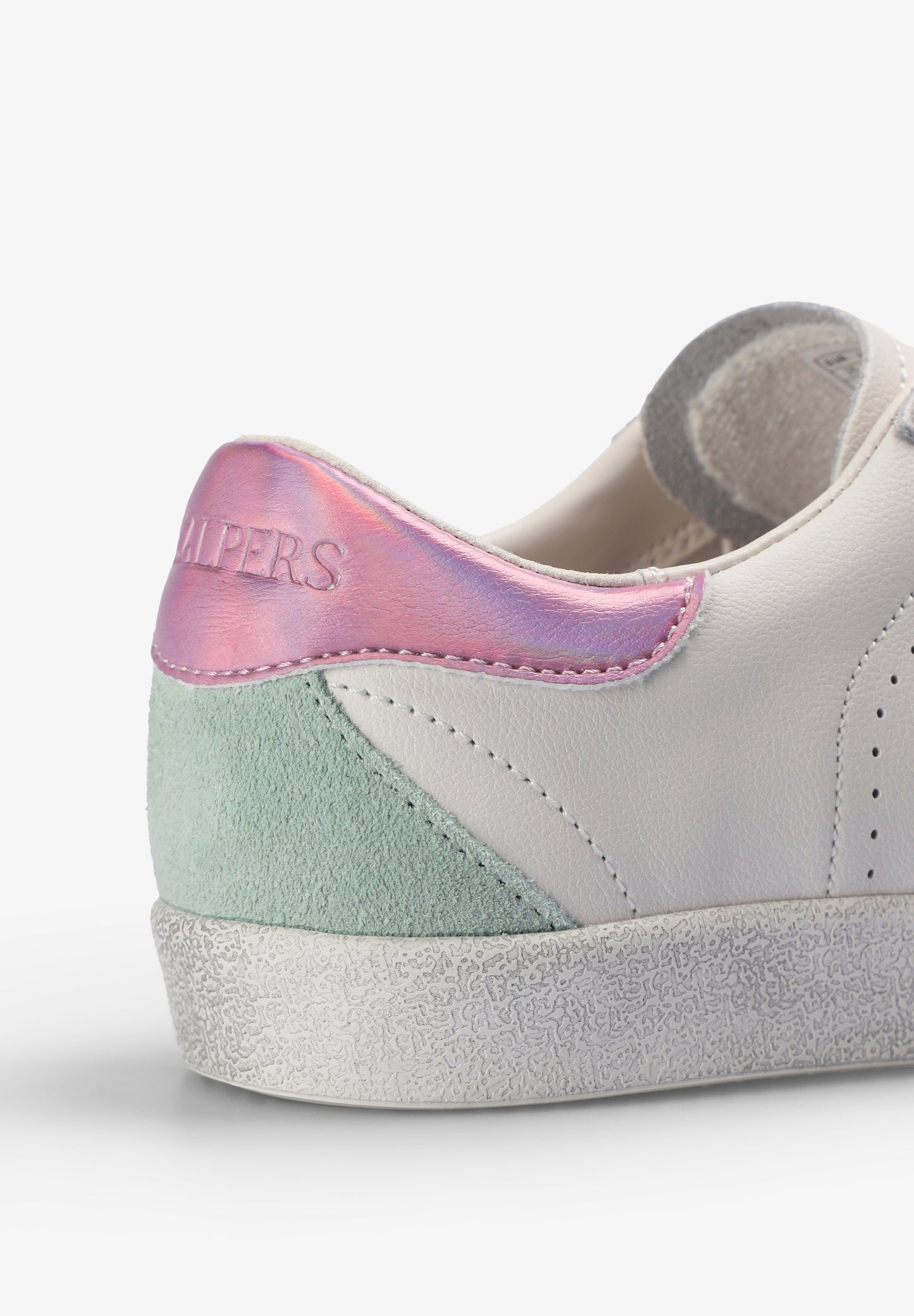 CONTRAST LEATHER SNEAKERS