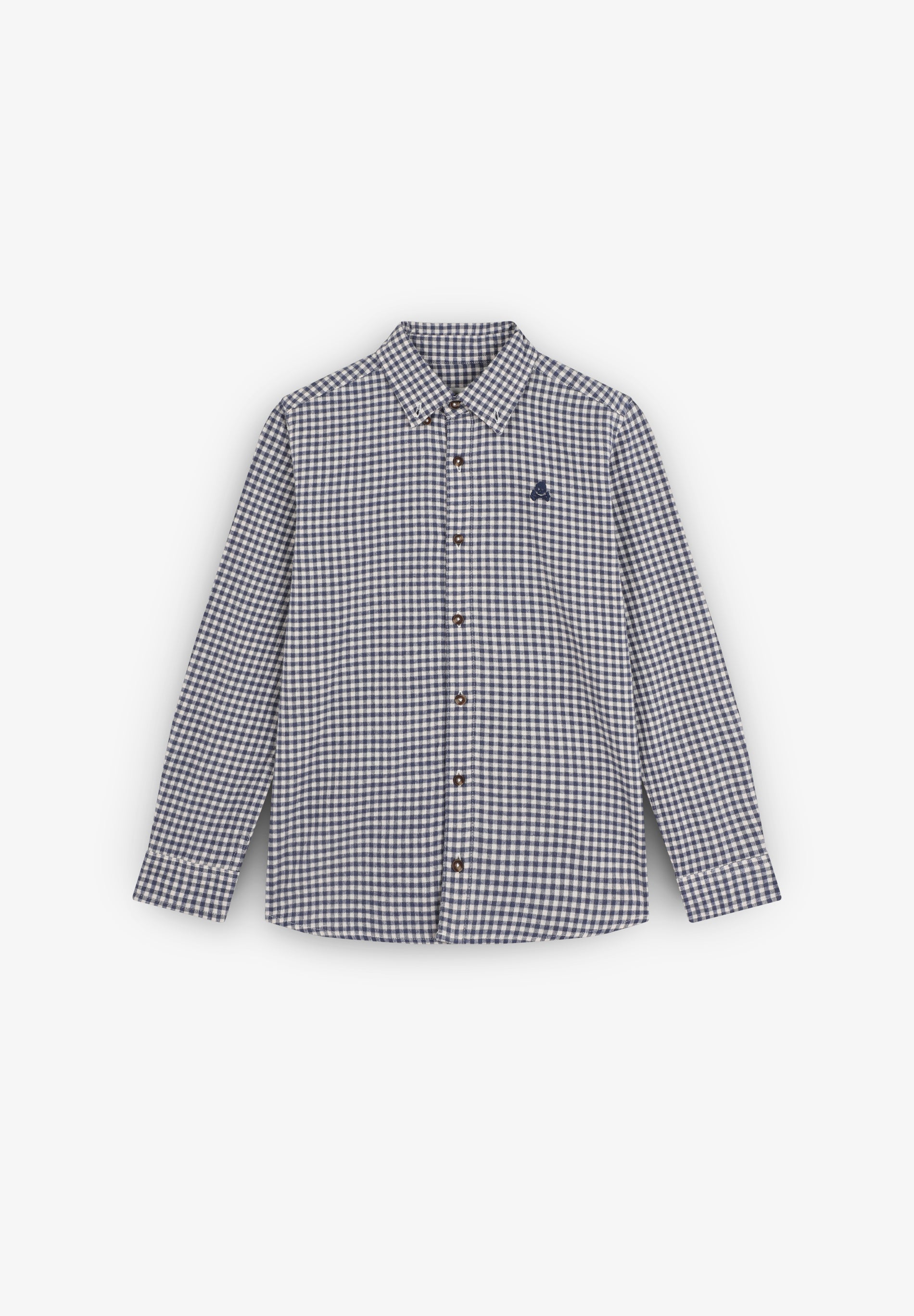 CHECK SHIRT WITH SKULL