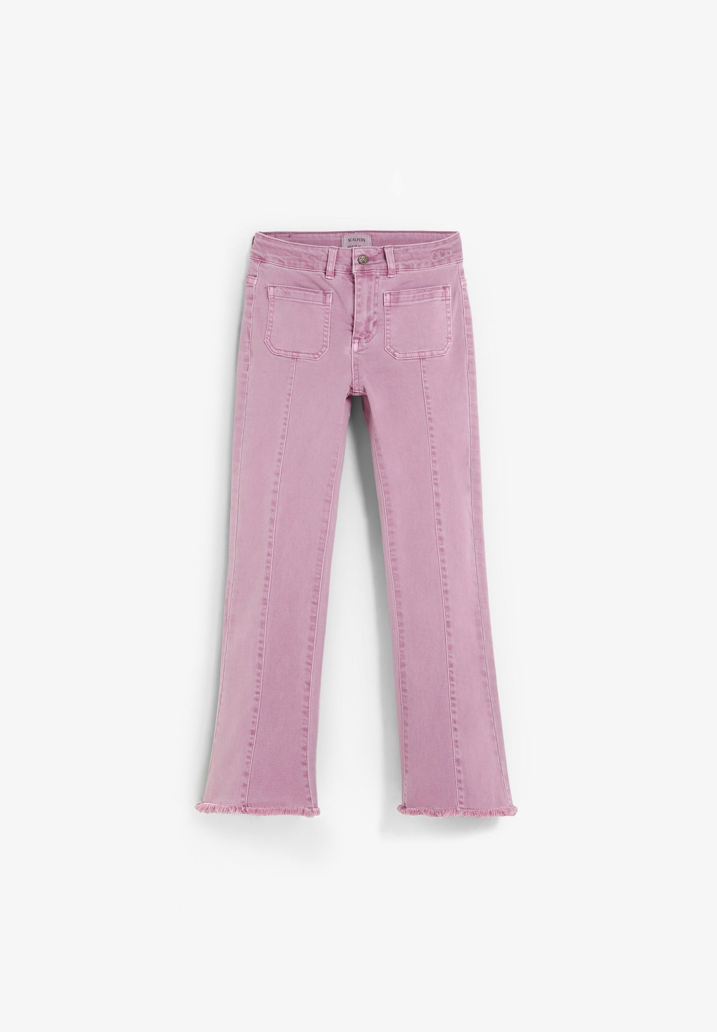 FLARED TROUSERS WITH FRINGING