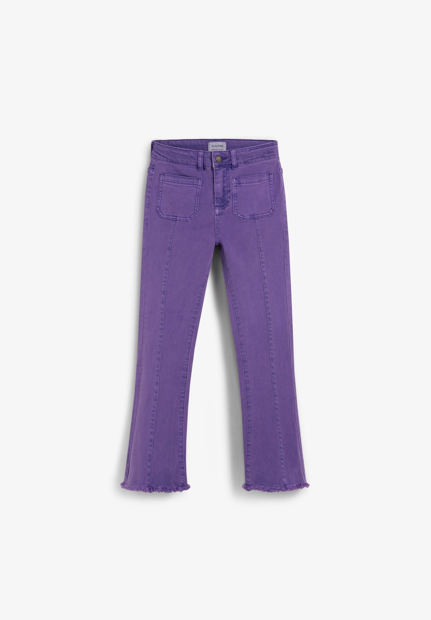 FLARED TROUSERS WITH FRINGING