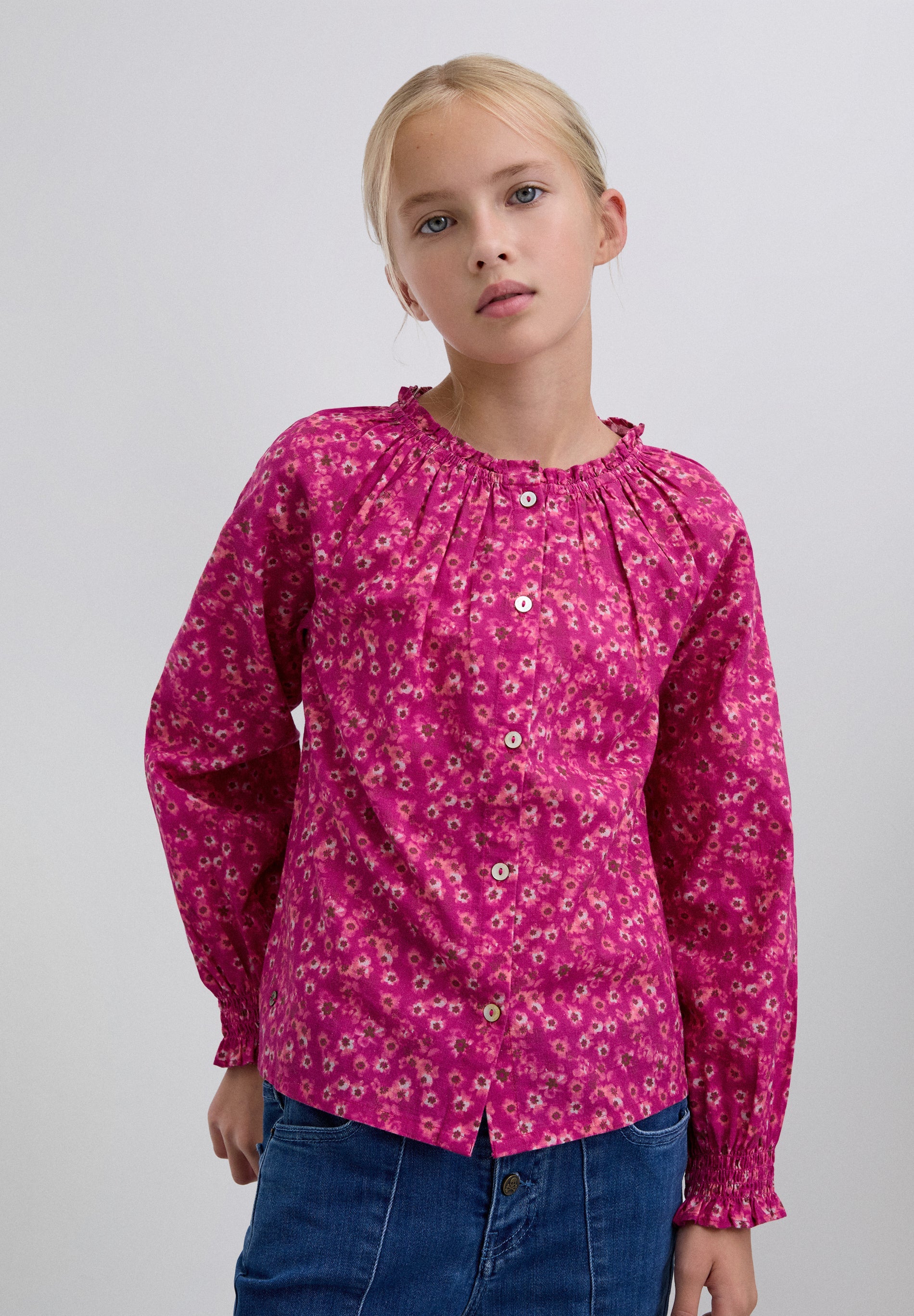 FLORAL PRINT BLOUSE