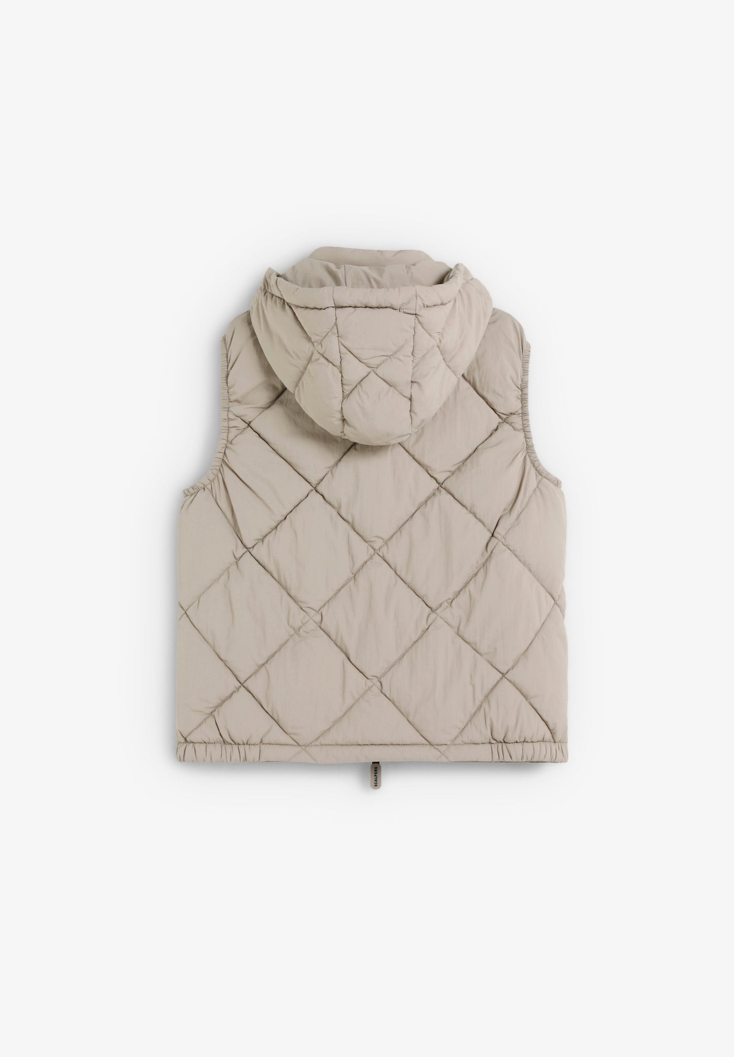 SKULL PUFFER VEST WITH HOOD