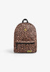 ANIMAL PRINT BACKPACK WITH SKULL