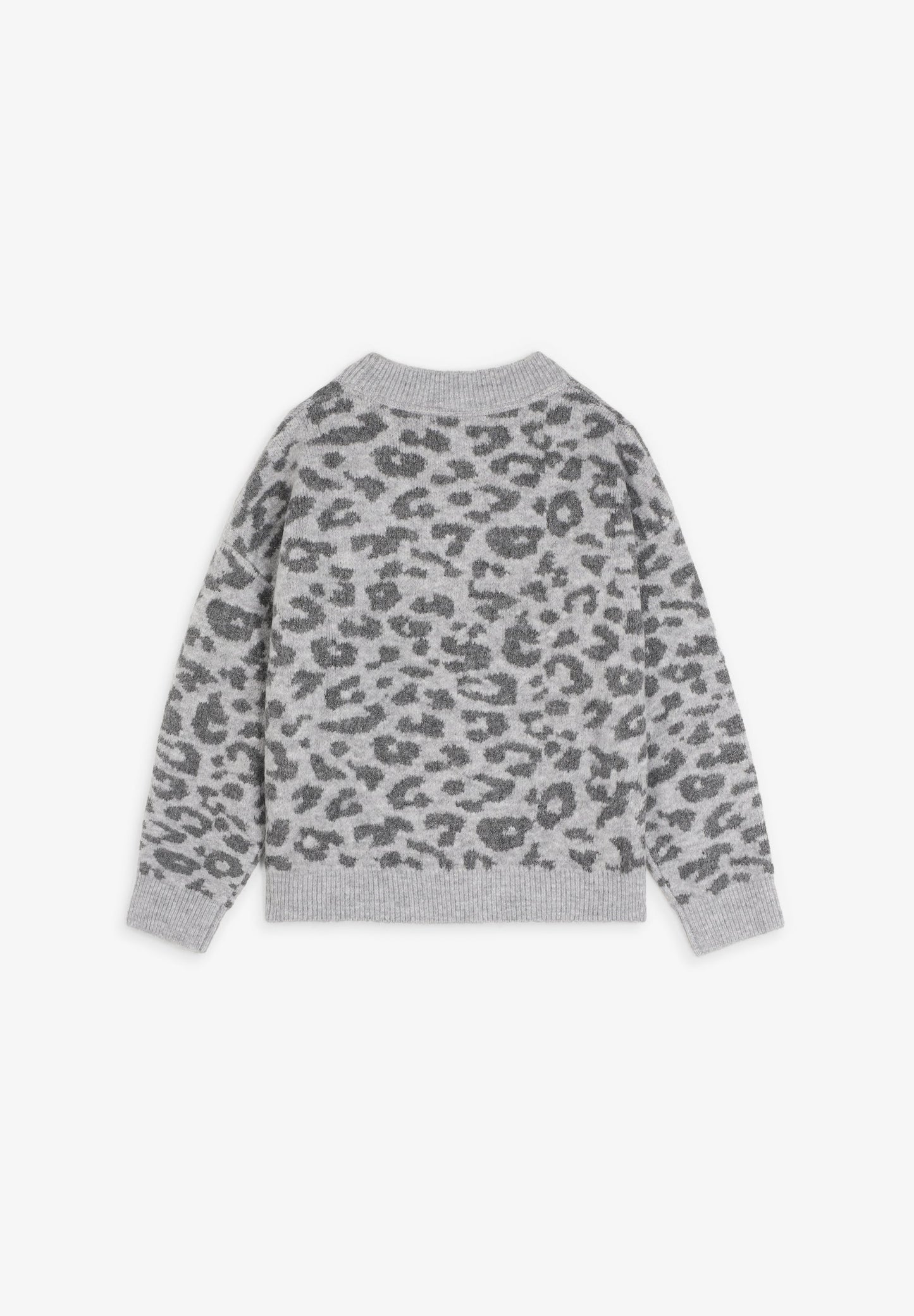 ANIMAL PRINT KNIT SWEATER