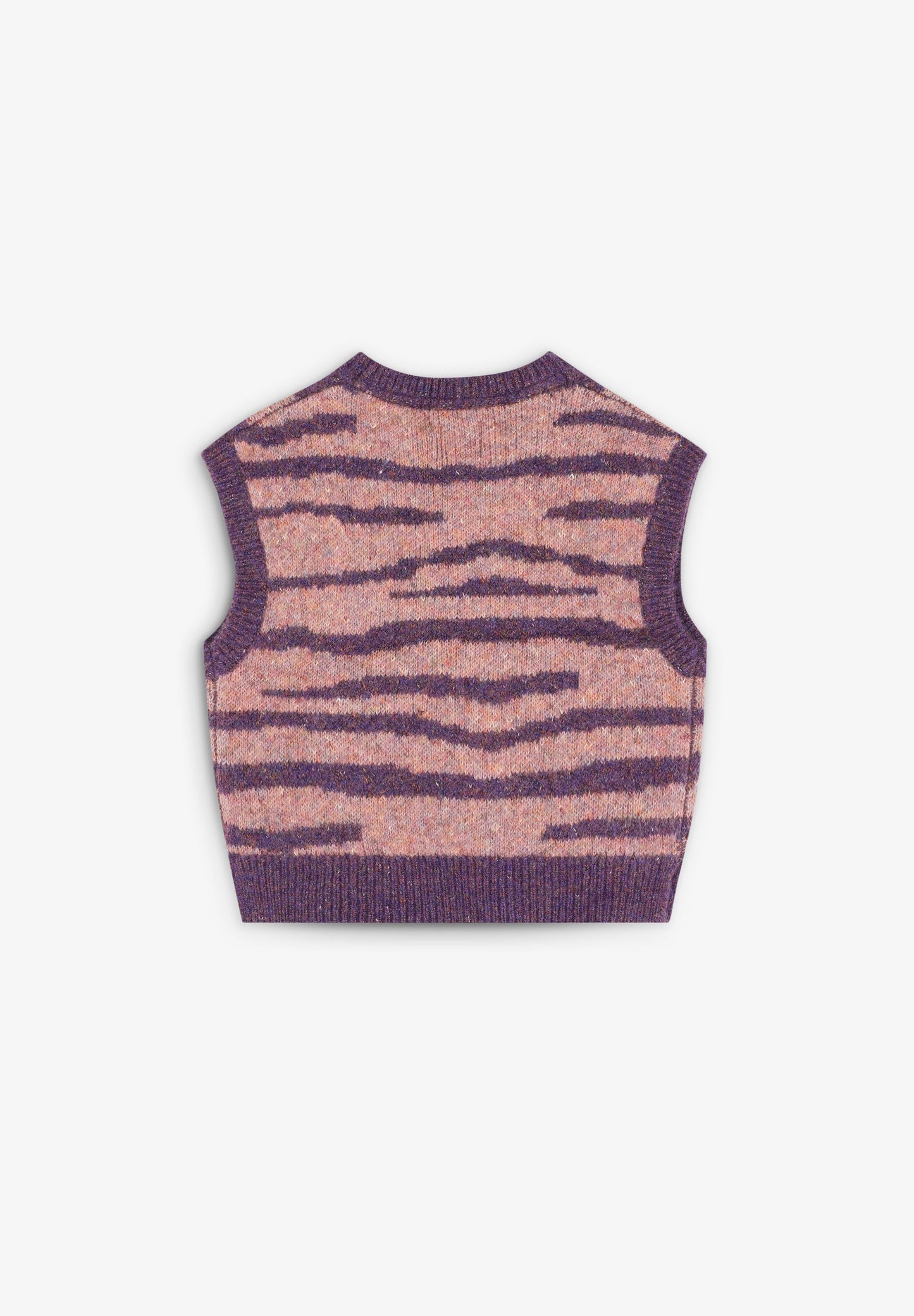 ANIMAL PRINT KNIT VEST