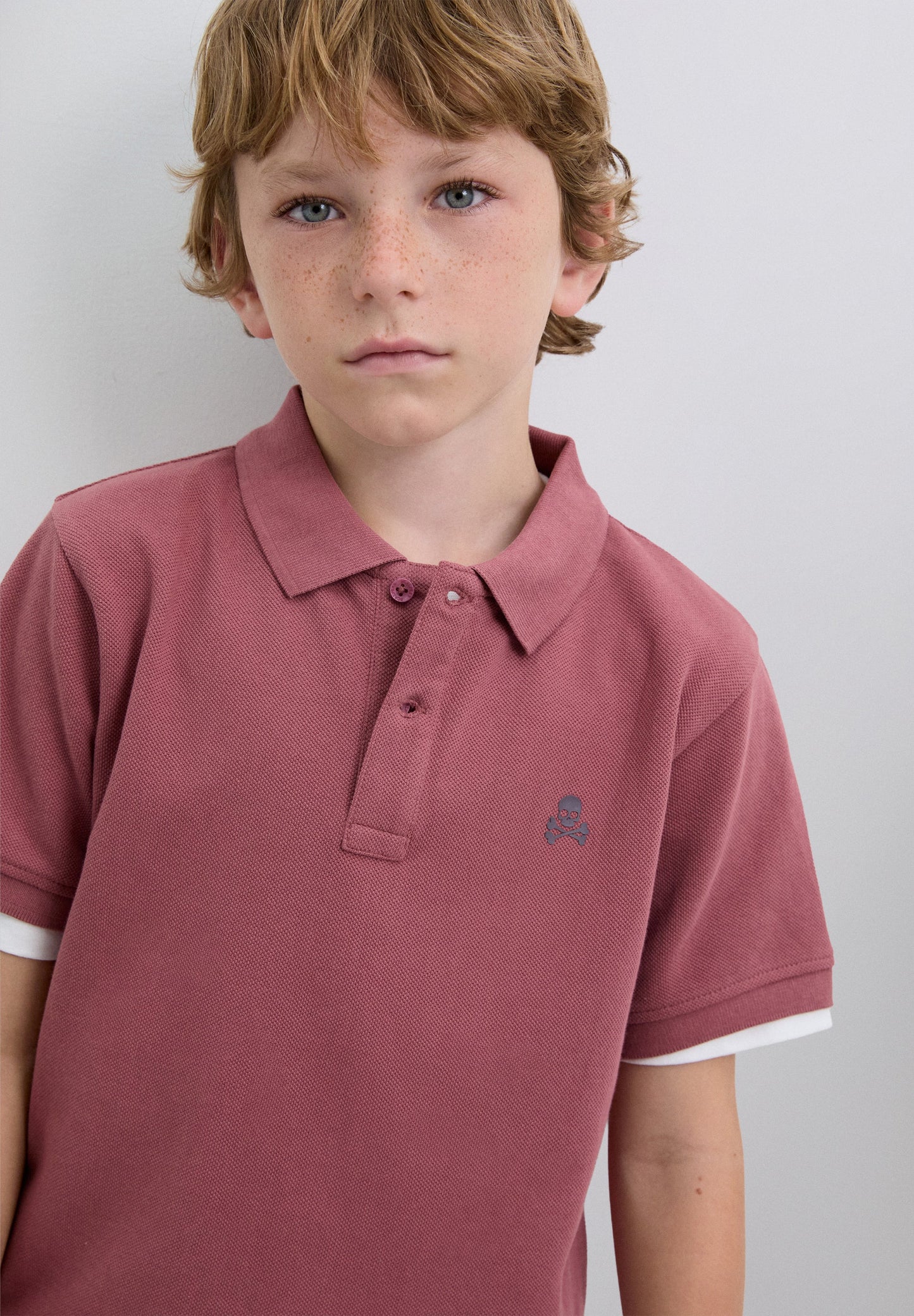 BASIC POLO SHIRT WITH SKULL
