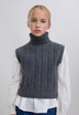 HIGH NECK KNIT VEST