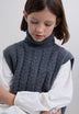 HIGH NECK KNIT VEST