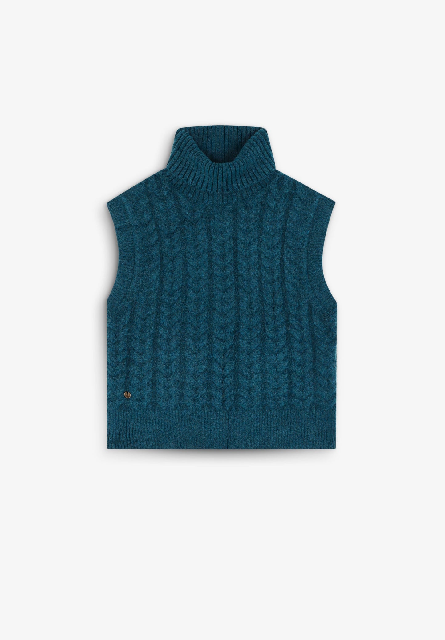 HIGH NECK KNIT VEST