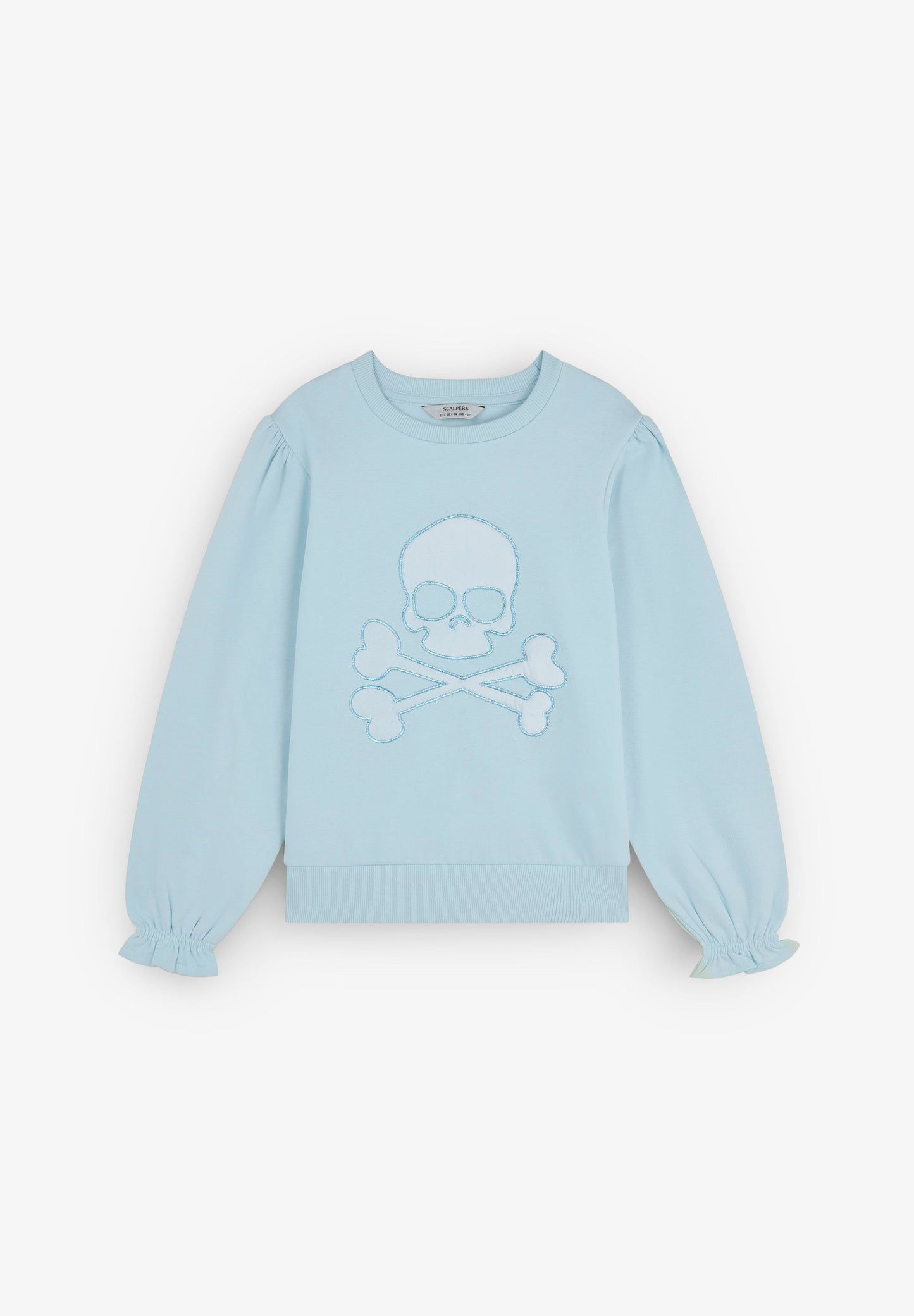 SWEATSHIRT WITH EMBROIDERED SKULL