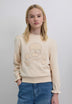 SWEATSHIRT WITH EMBROIDERED SKULL