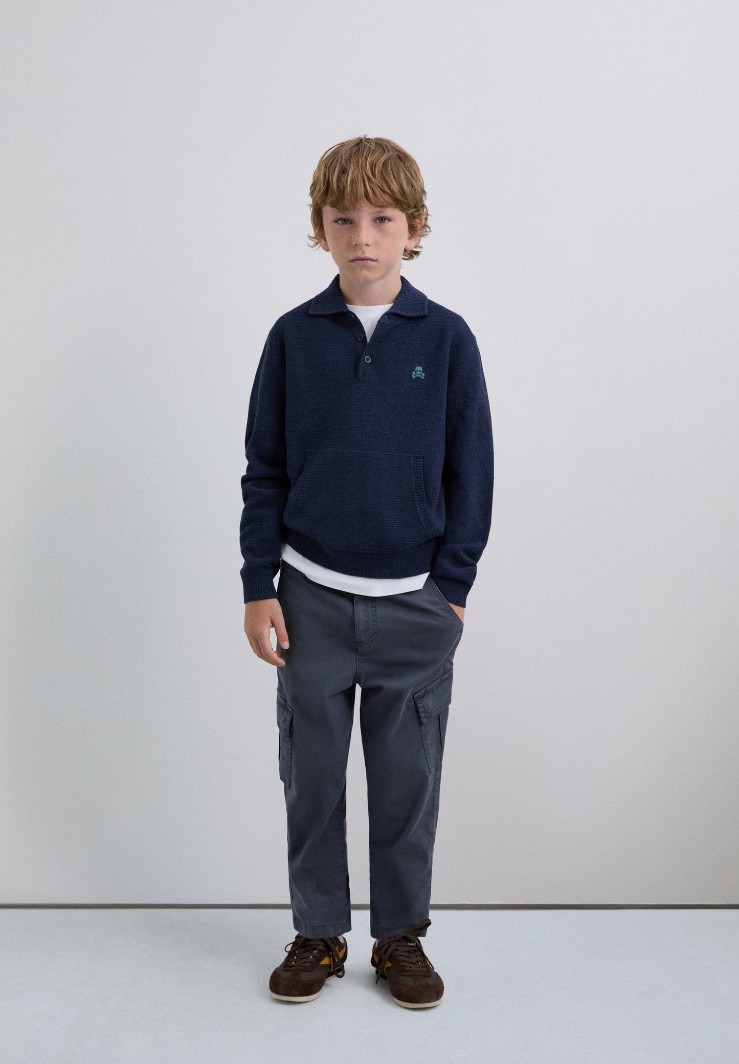 POLO SHIRT-STYLE SWEATER