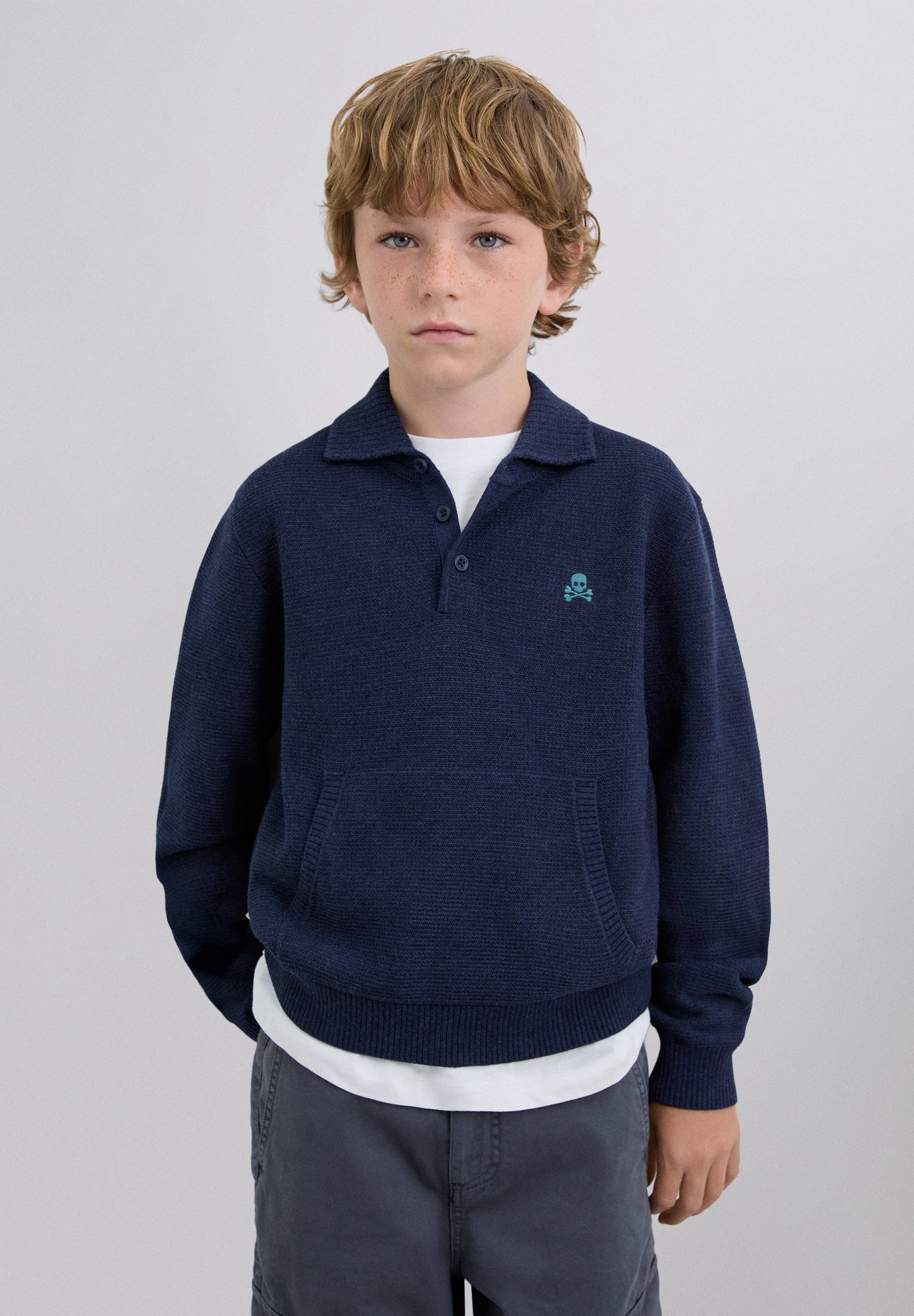 POLO SHIRT-STYLE SWEATER