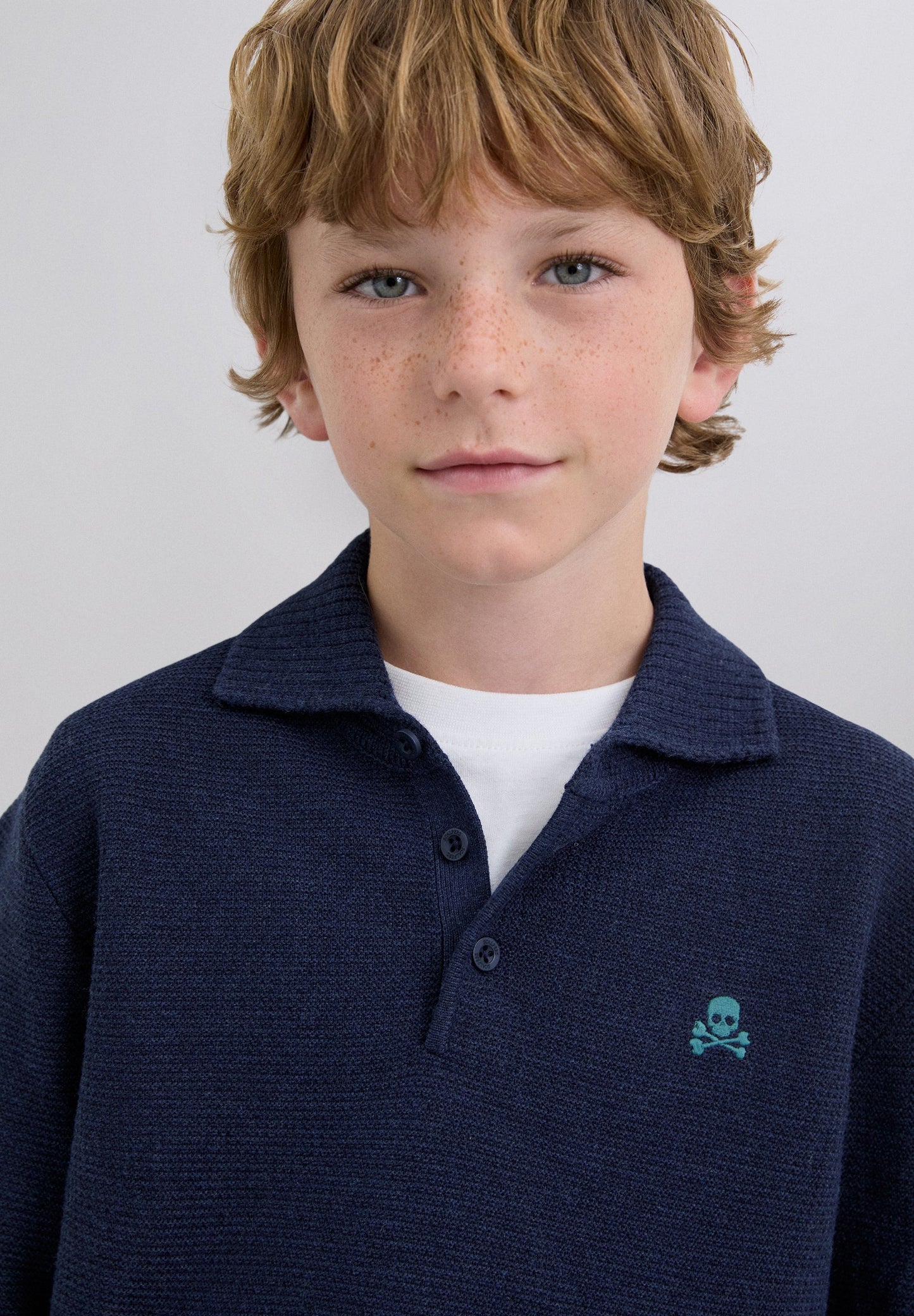 POLO SHIRT-STYLE SWEATER