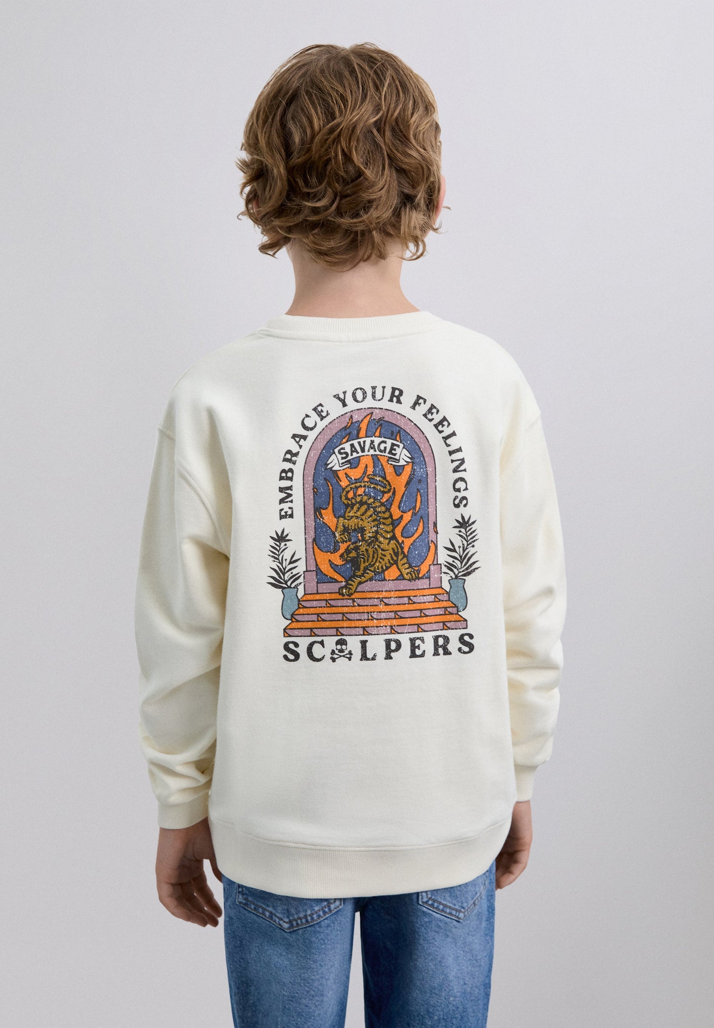 PRINT SKULL HOODIE