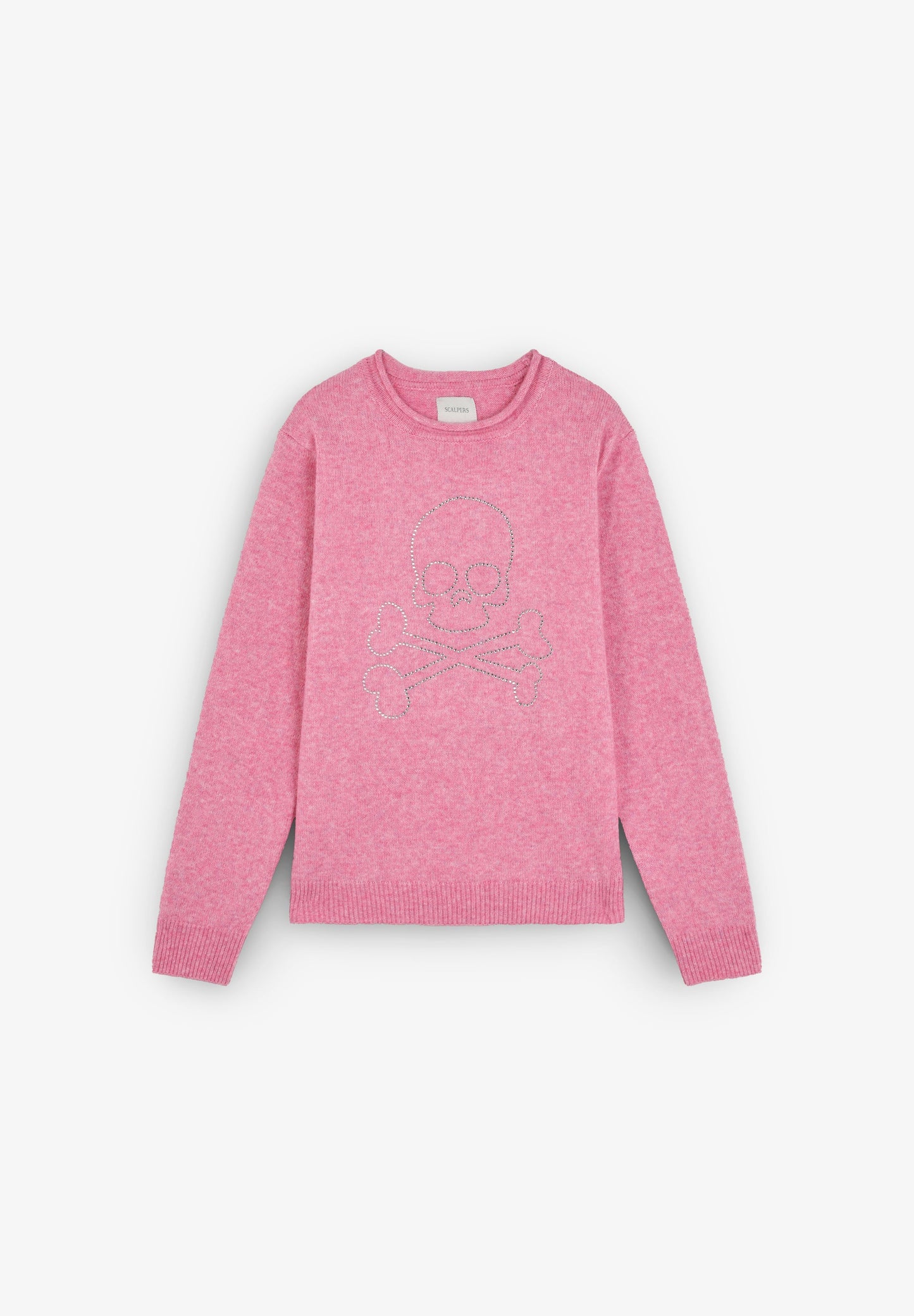 RHINESTONE SKULL SWEATER