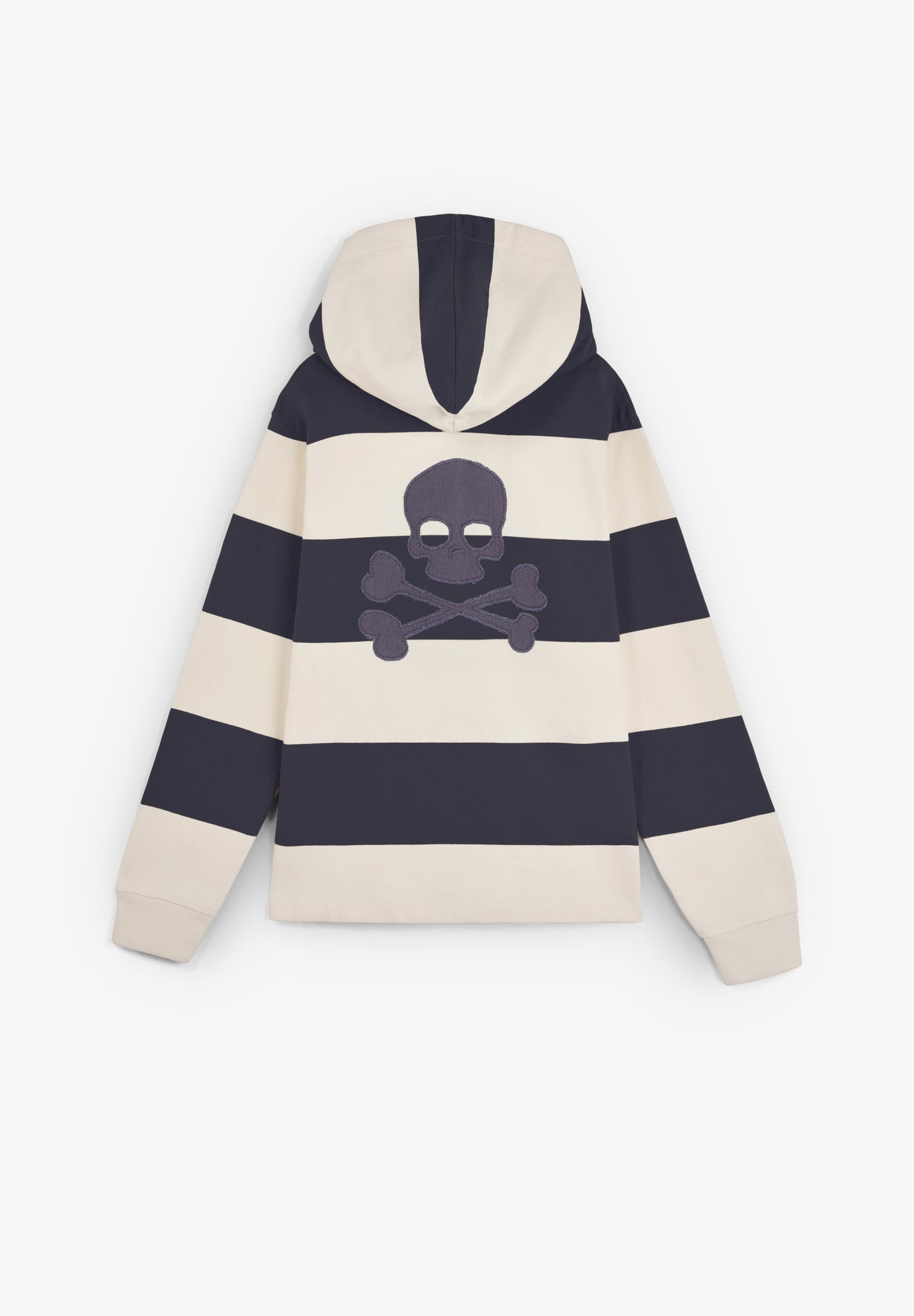 SUDADERA RAYAS CAPUCHA CALAVERA