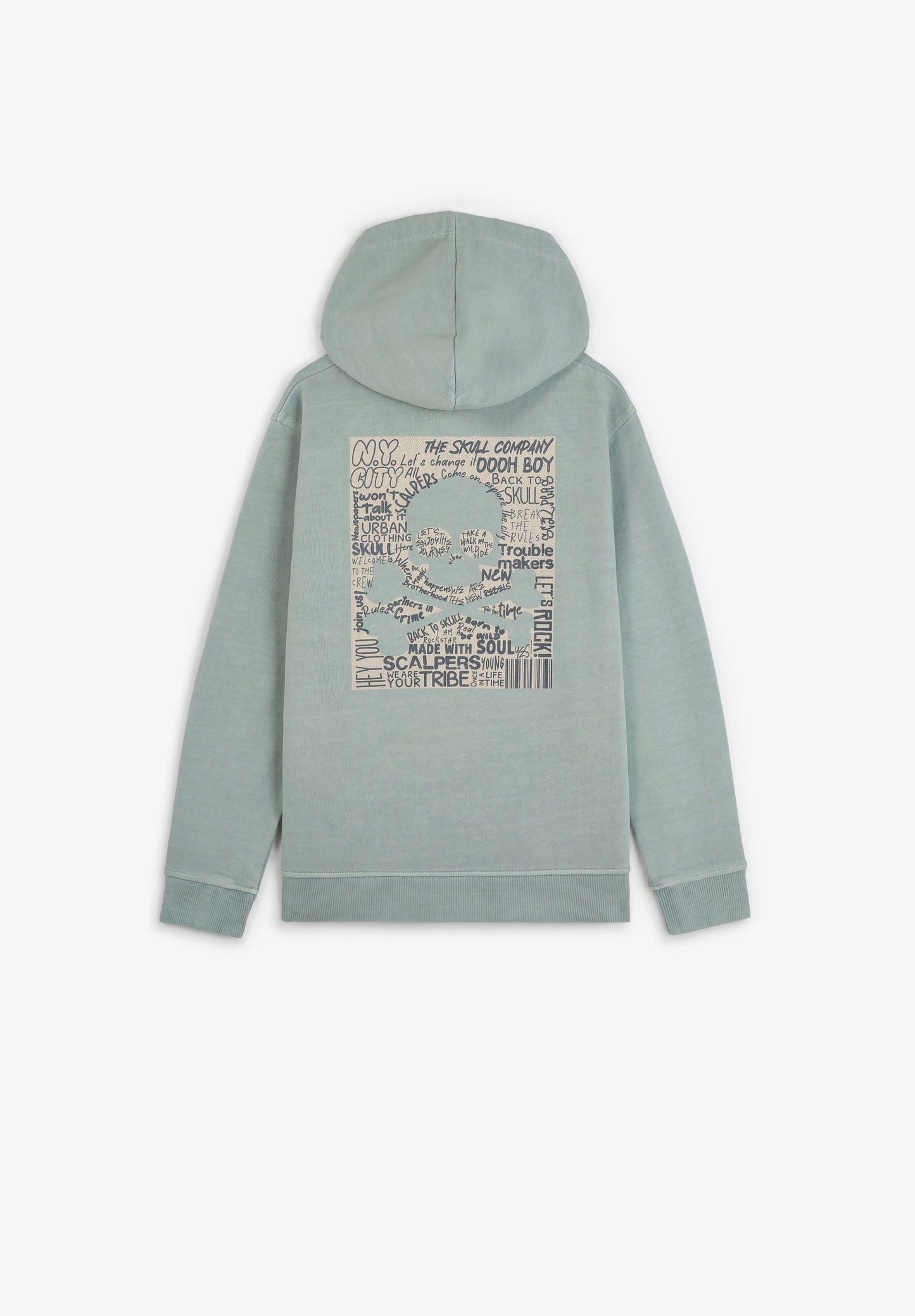 SKULL PRINT HOODIE