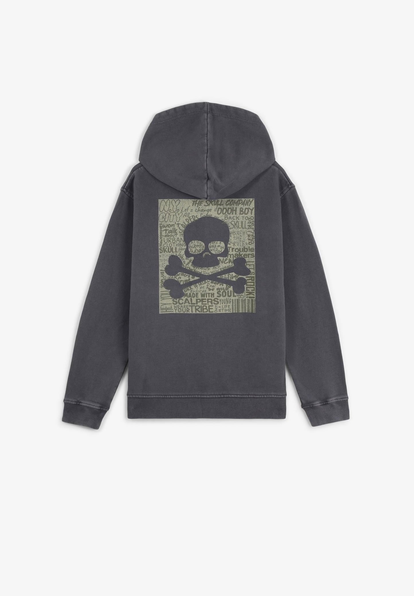 SKULL PRINT HOODIE