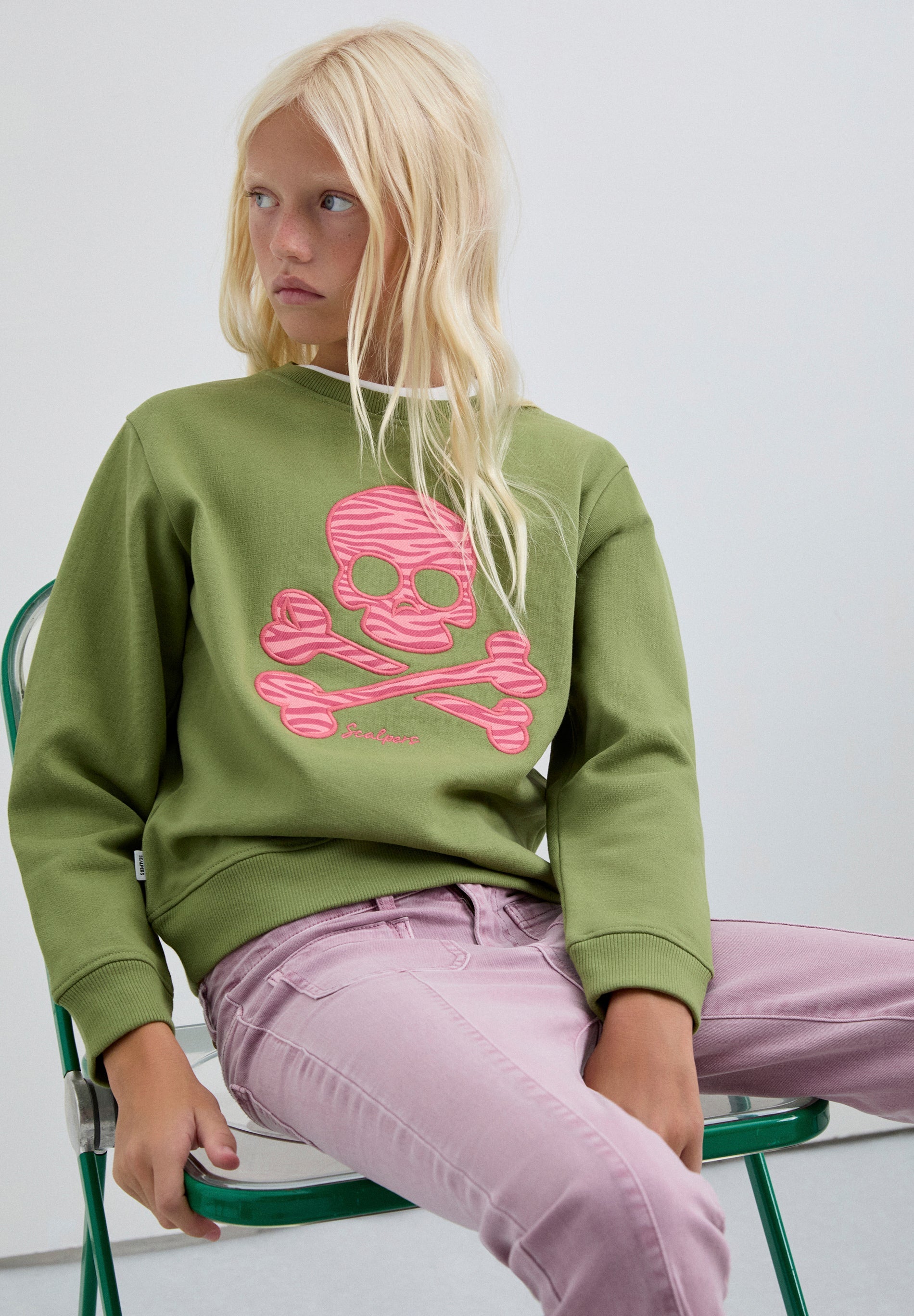 FLARED TROUSERS WITH FRINGING