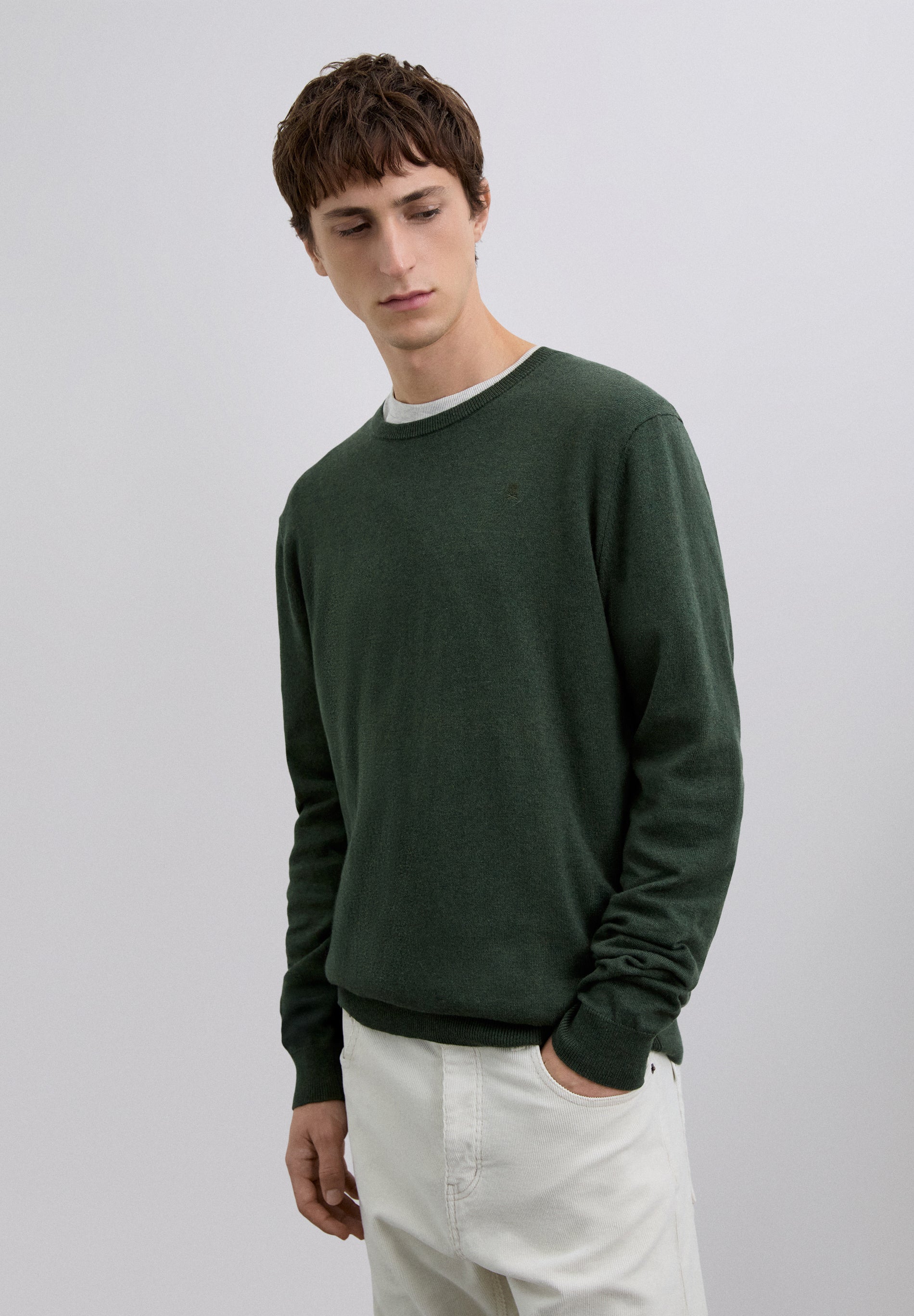 CASHMERE AND COTTON SWEATER
