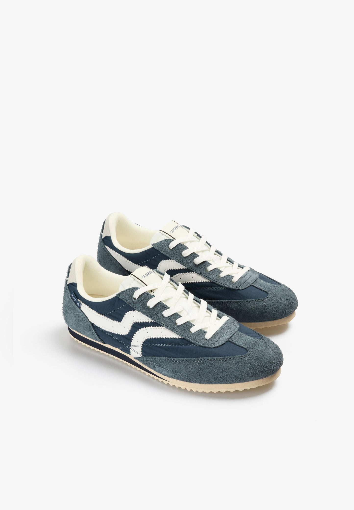 SUEDE COMBINATION RETRO SNEAKERS