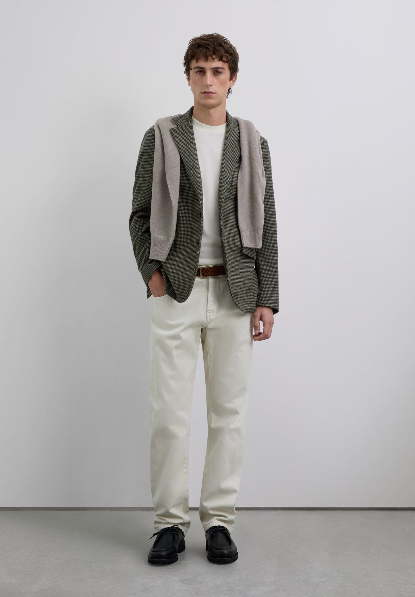 WOOL CHECK BLAZER