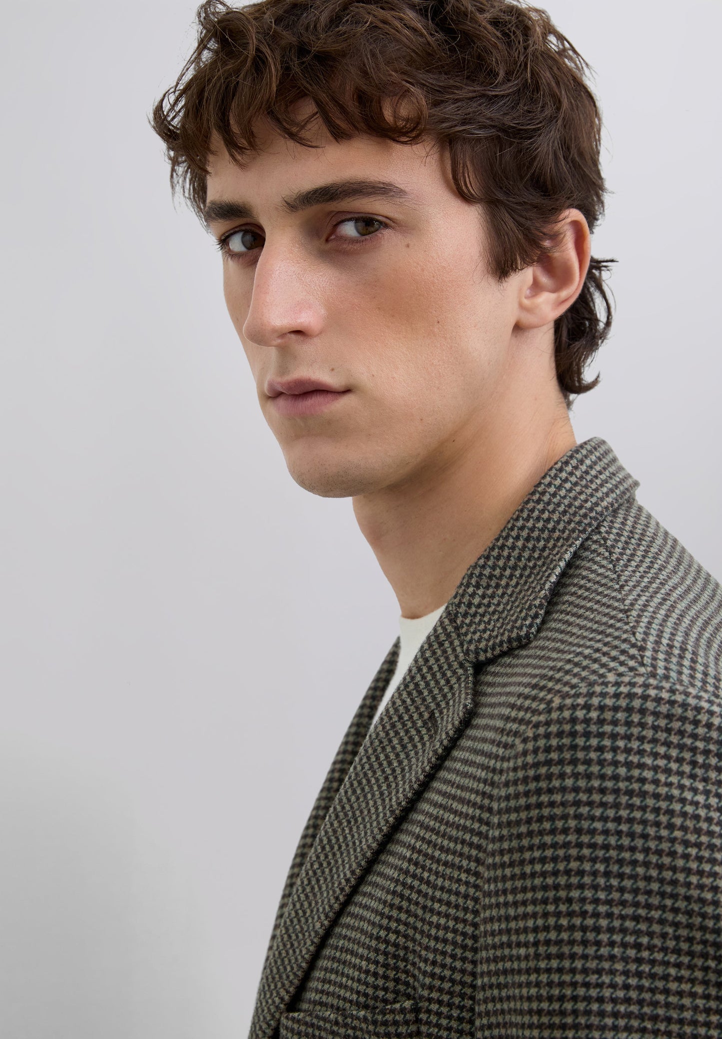 WOOL CHECK BLAZER