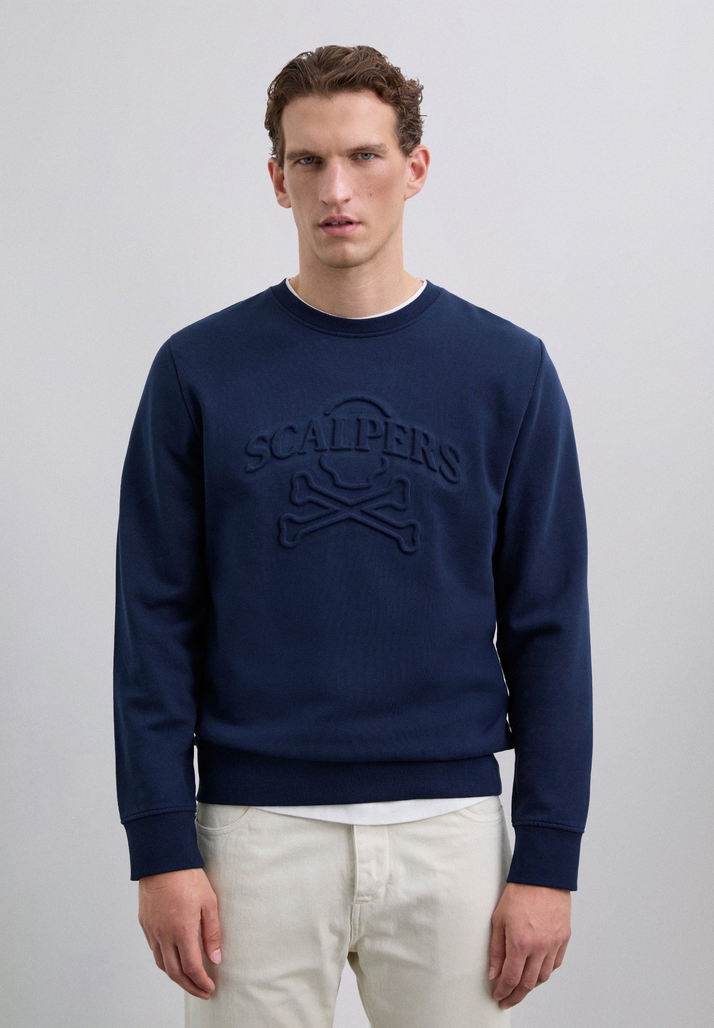SWEATSHIRT WITH RAISED LOGO