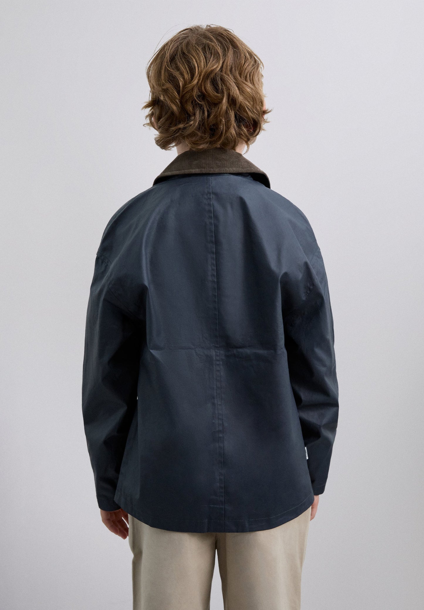 JACKET WITH CONTRAST CORDUROY COLLAR