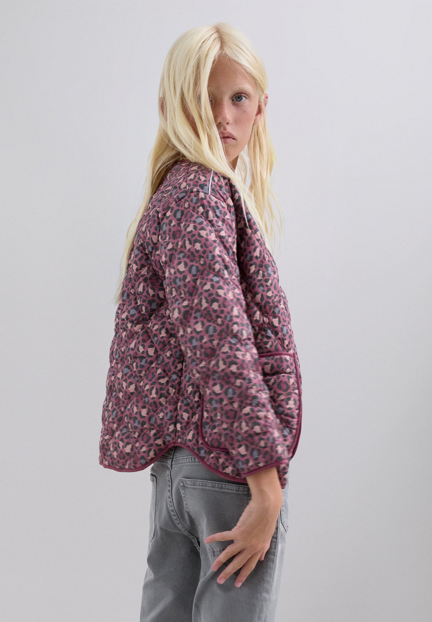 ANIMAL PRINT PUFFER JACKET