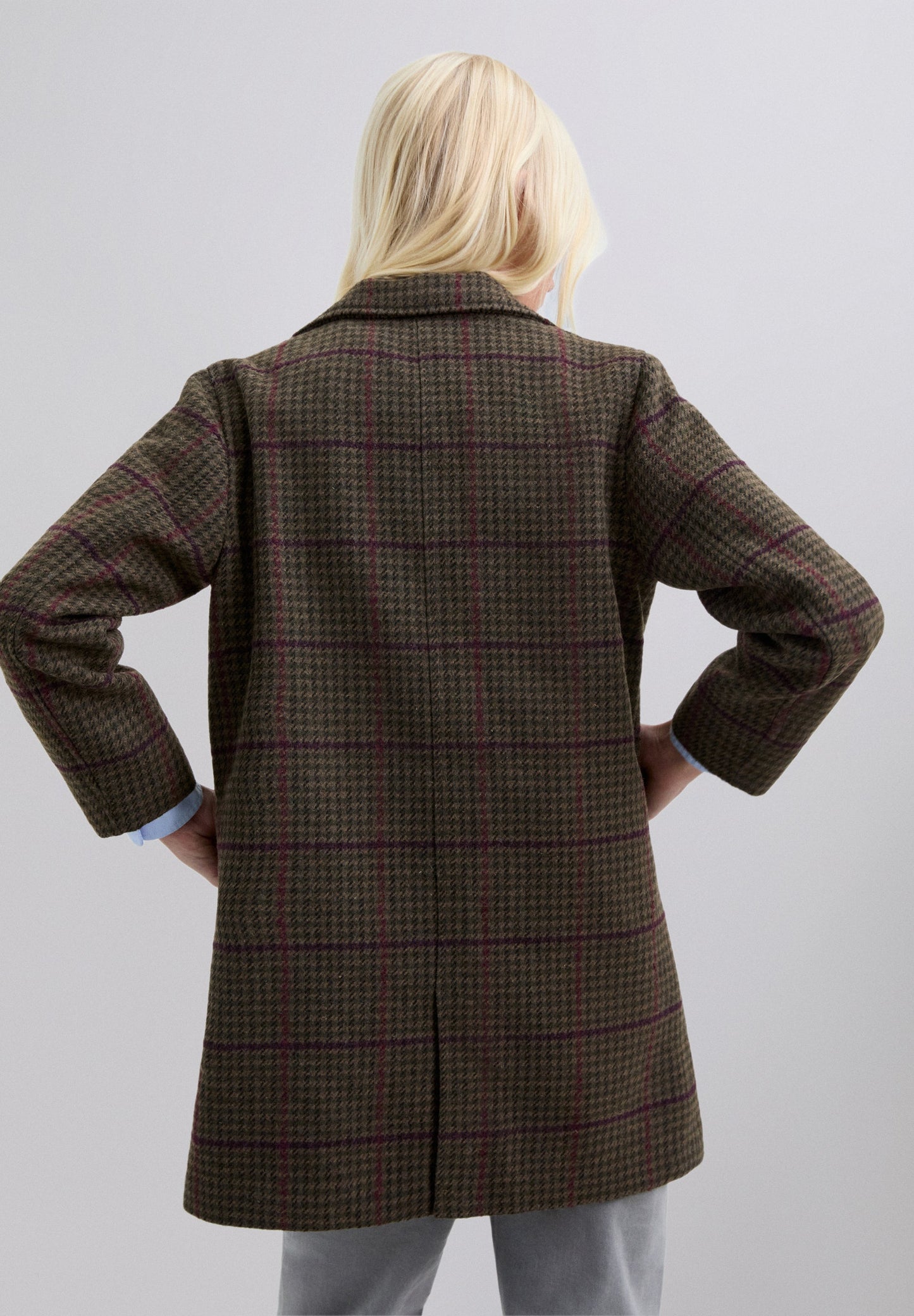 CHECK CLOTH COAT