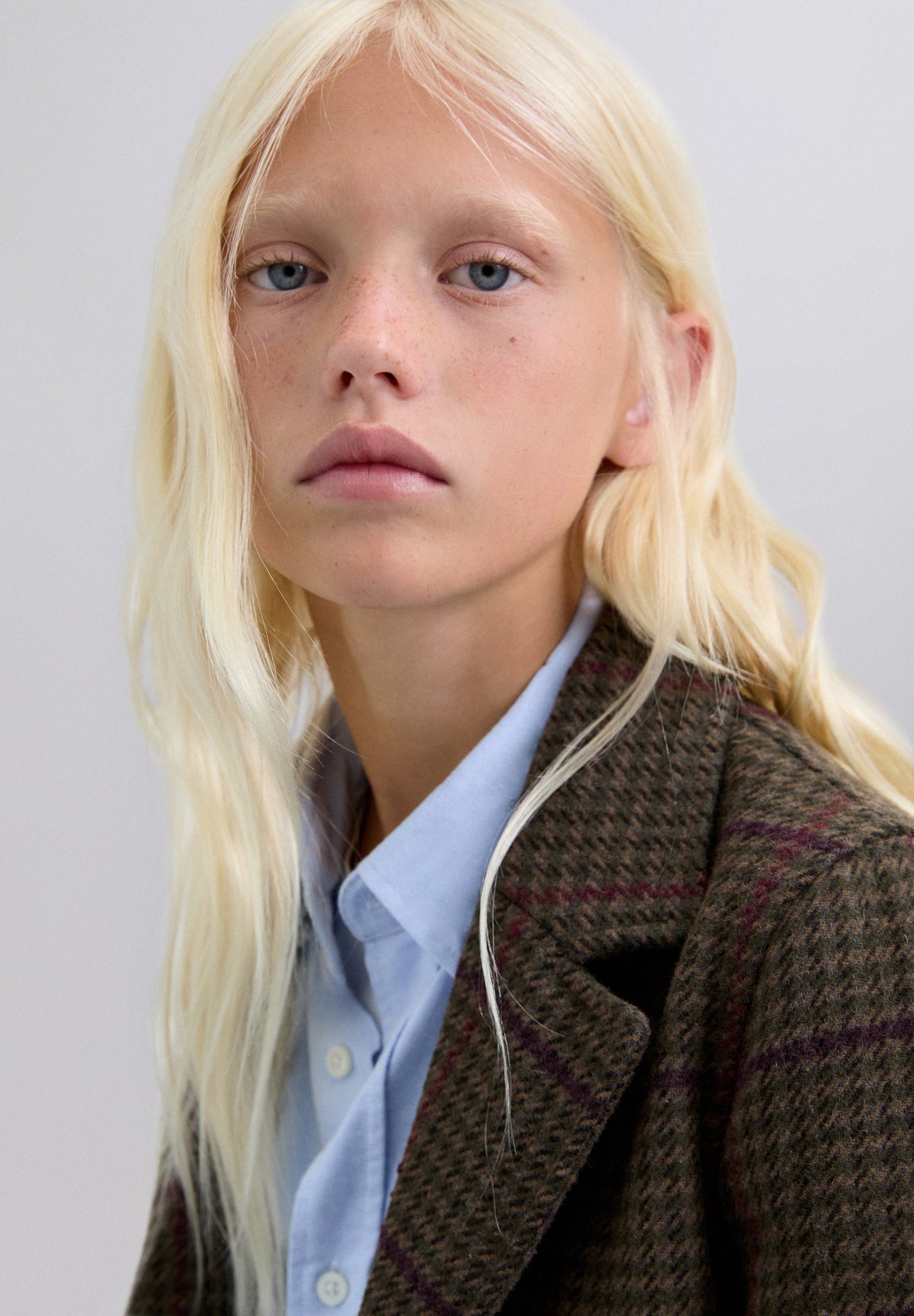 CHECK CLOTH COAT