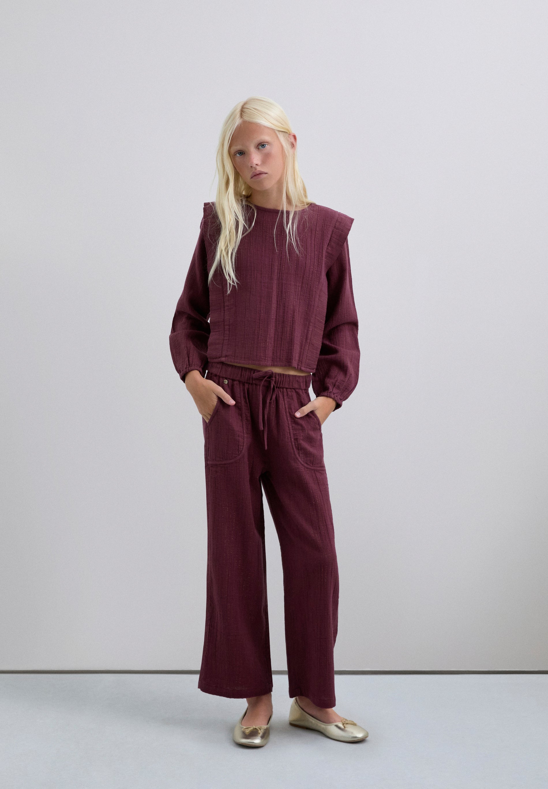 PLEATED BLOUSE