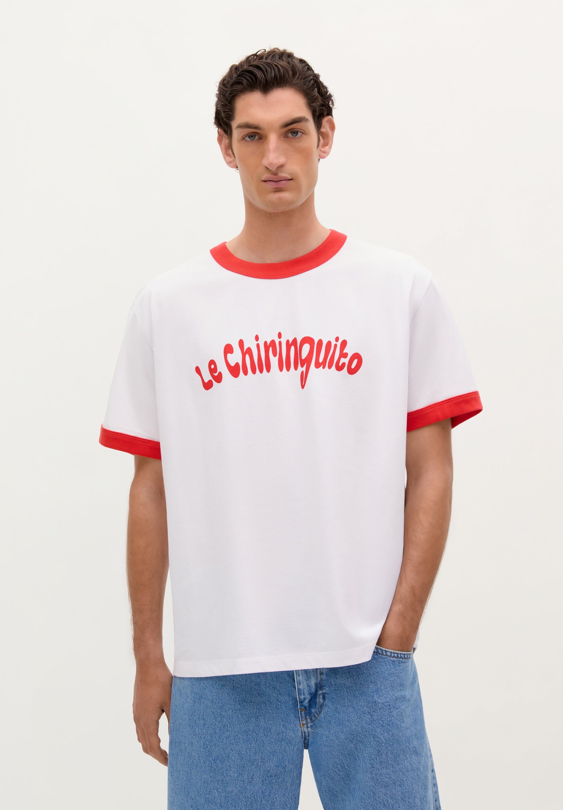 FRONT CONTRAST PRINT T-SHIRT | LE CHIRINGUITO