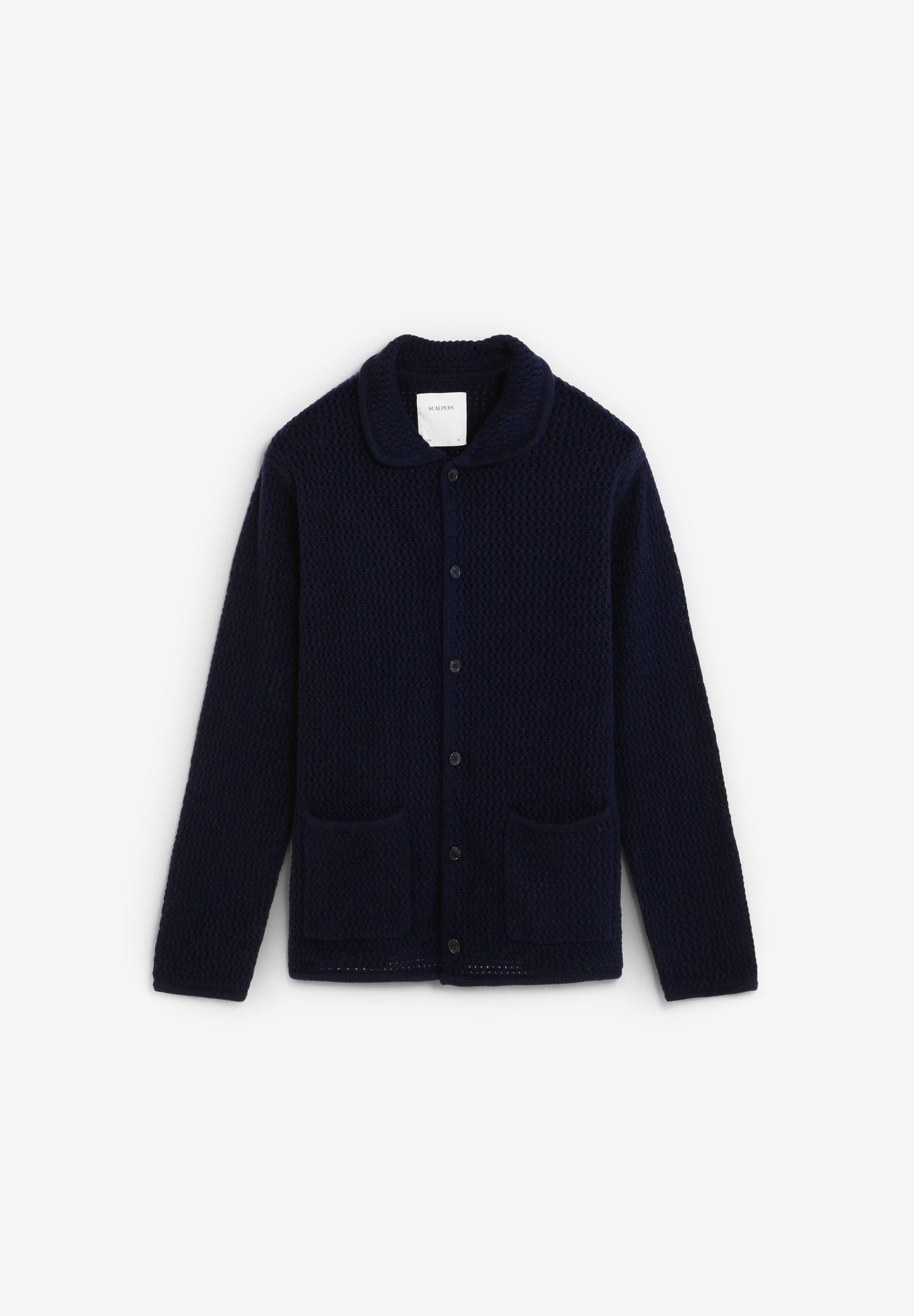 COLLARED WOOL CARDIGAN