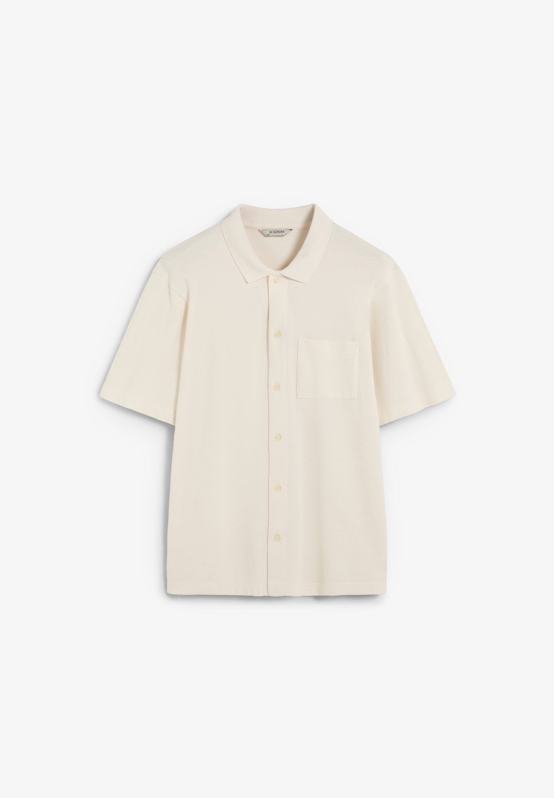 RELAXED PIQUÉ POLO CARDIGAN