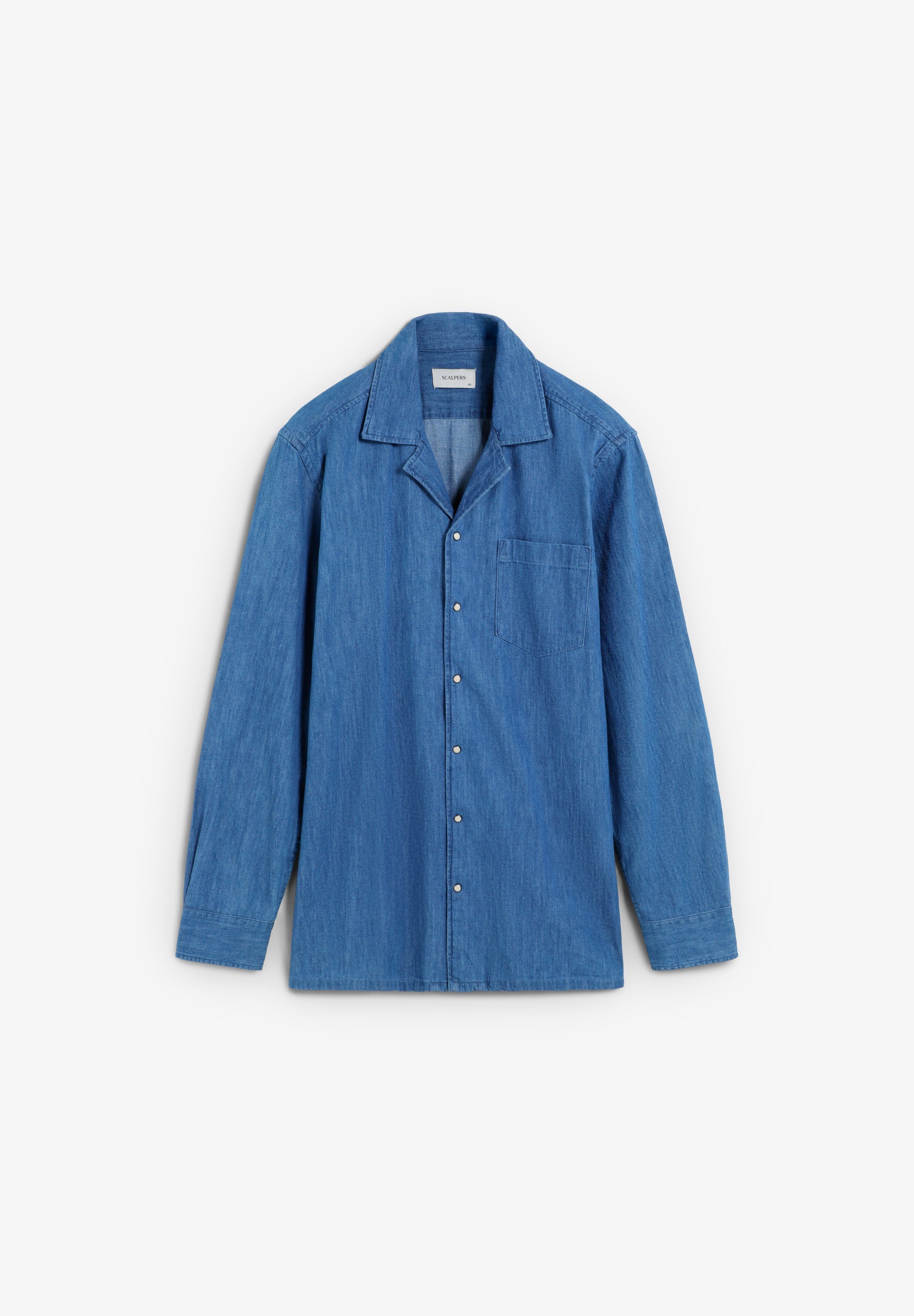 RELAXED DENIM RESORT SHIRT