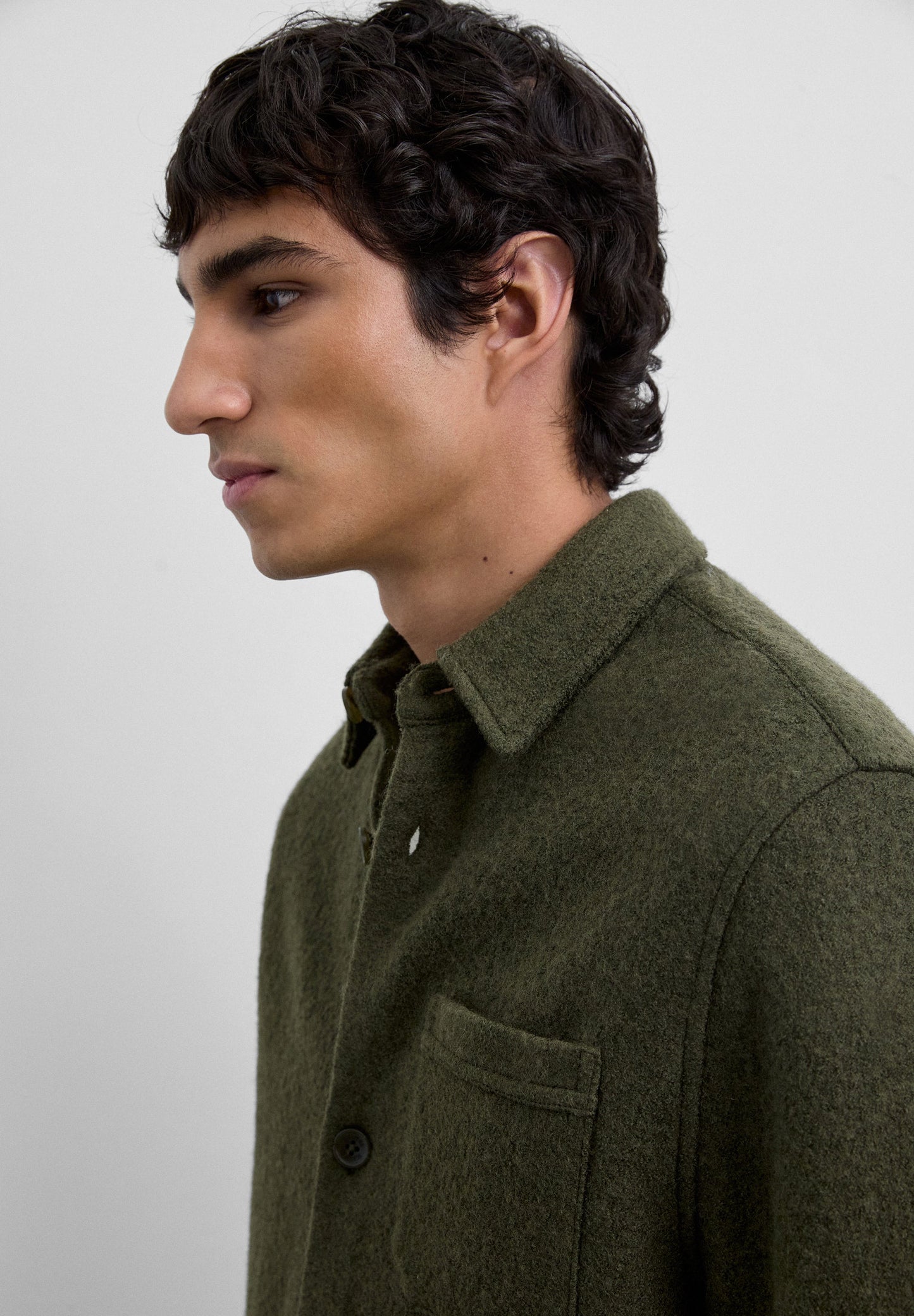 WOOL OVERSHIRT WITH POCKETS