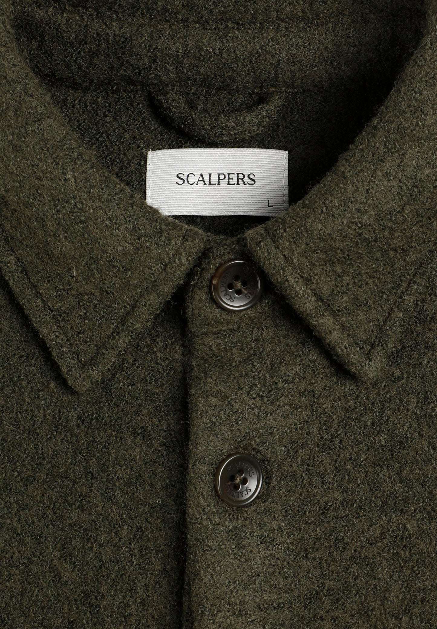 WOOL OVERSHIRT WITH POCKETS