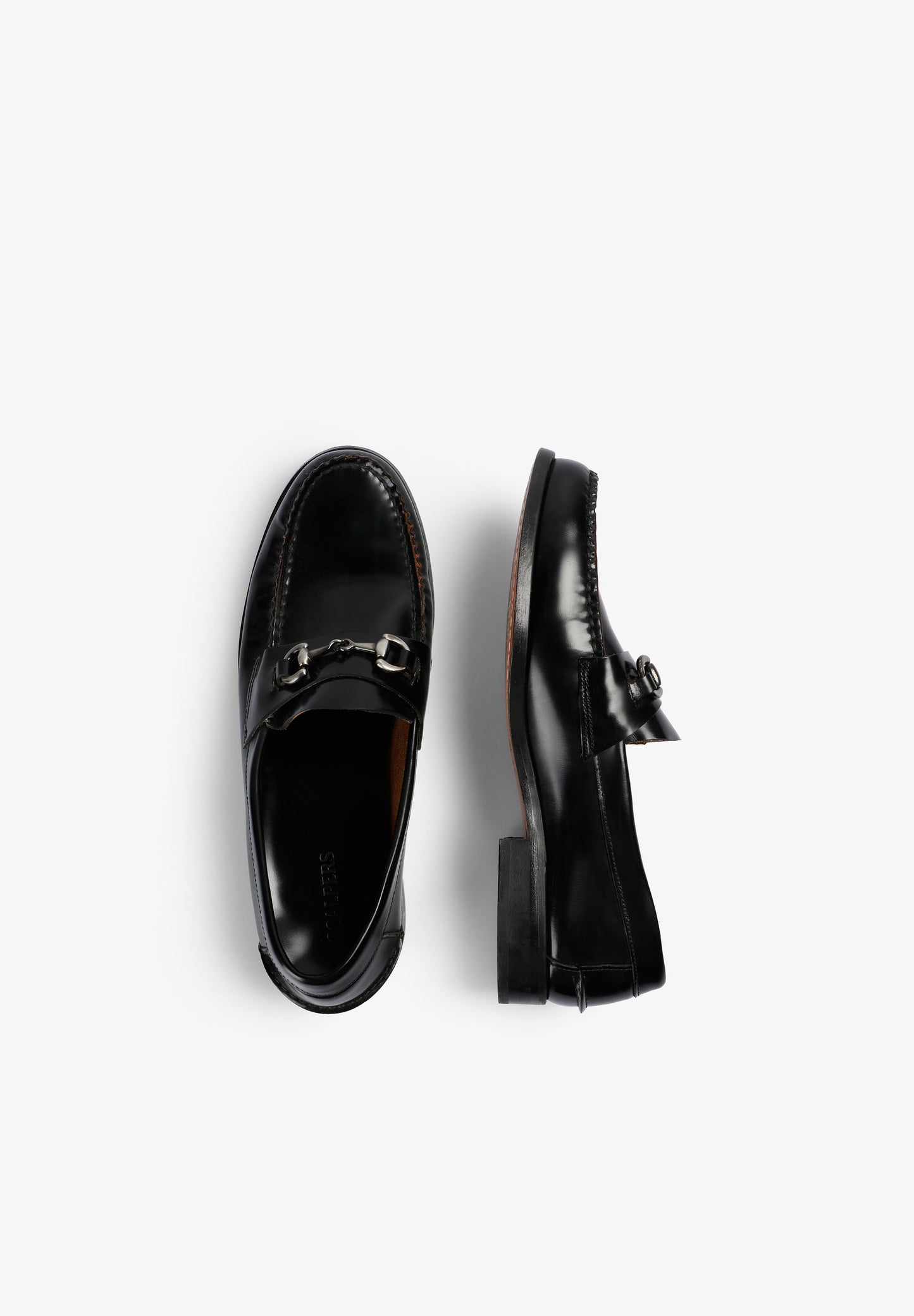 LEATHER LOAFERS WITH BUCKLE