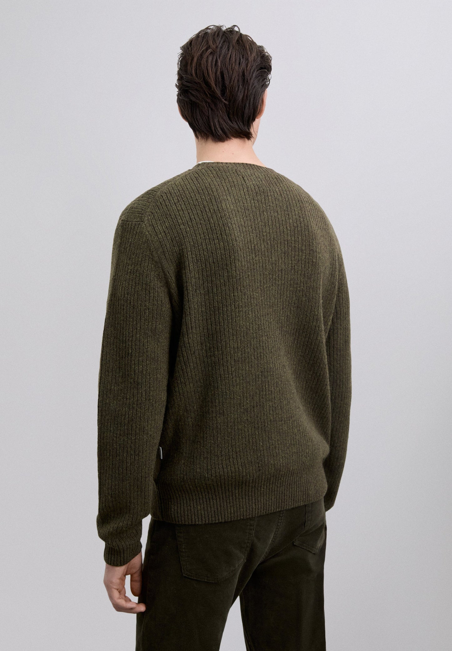 RIBBED MERINO WOOL SWEATER